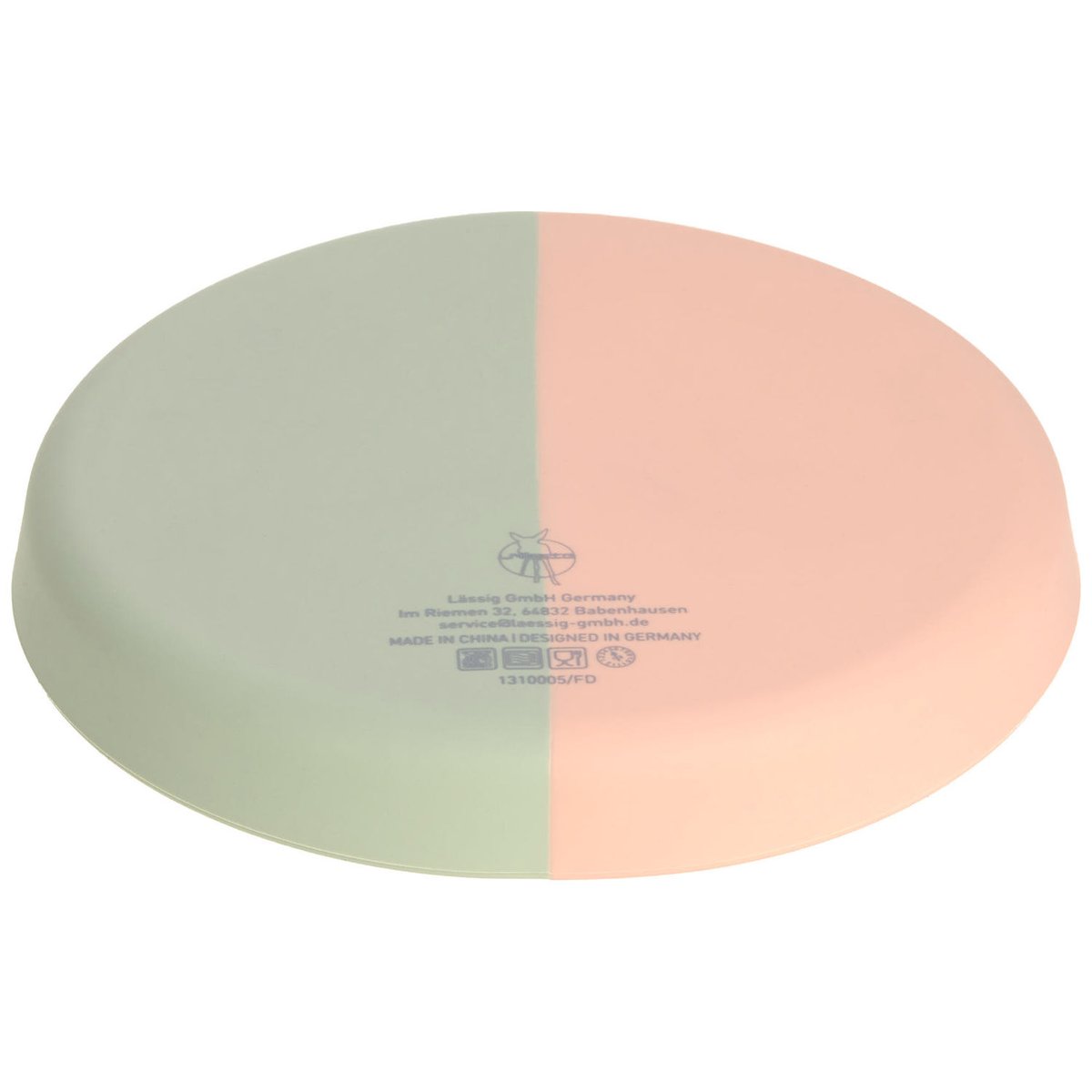 Assiette rose, vert, LASSIG