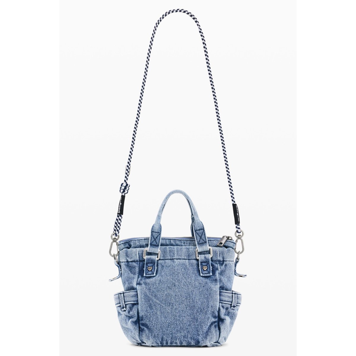 Mini sac bandoulière en denim bleu, DESIGUAL