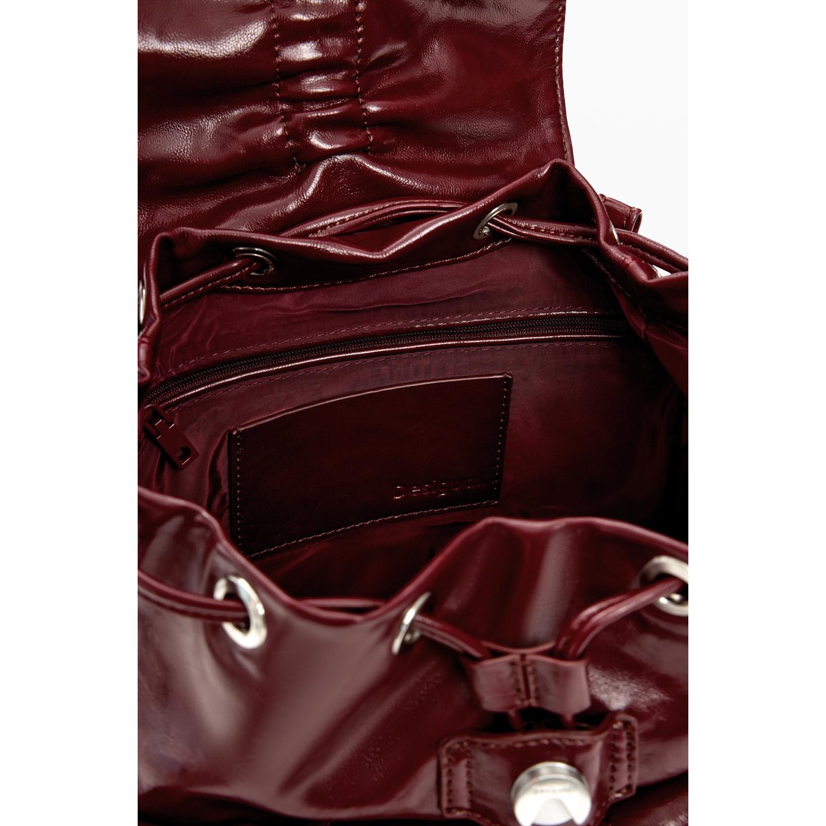 Petit sac à dos brillant nœud rouge, DESIGUAL