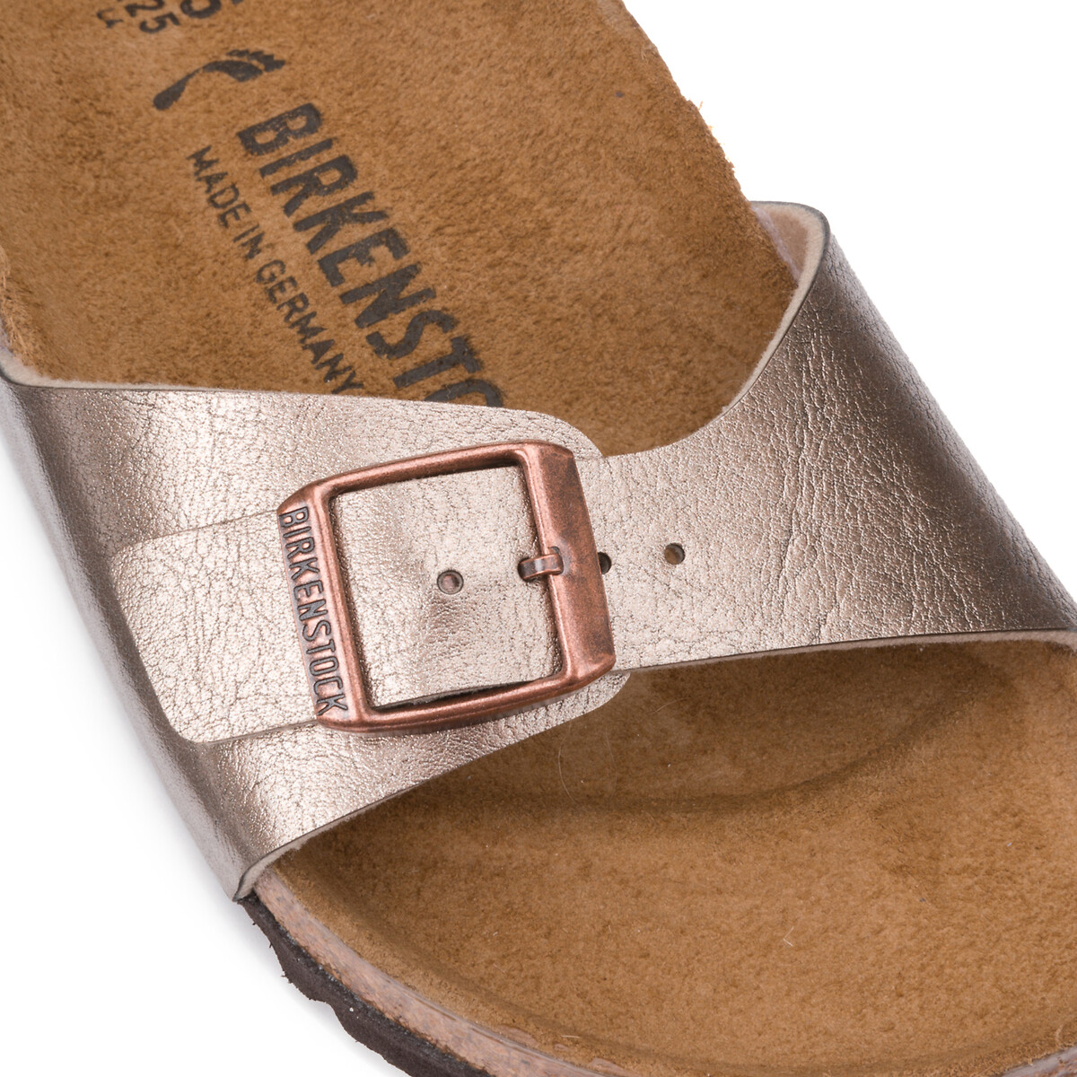 Madrid single strap mules metallic taupe, BIRKENSTOCK