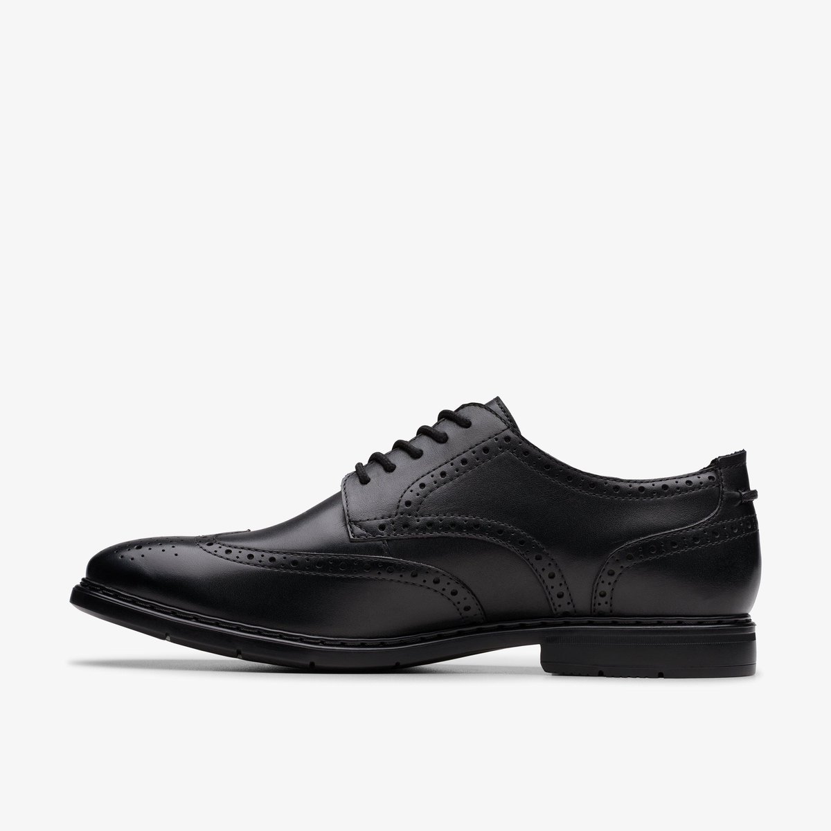 Derbies richelieus Cuir BANBURY TIP noir, CLARKS