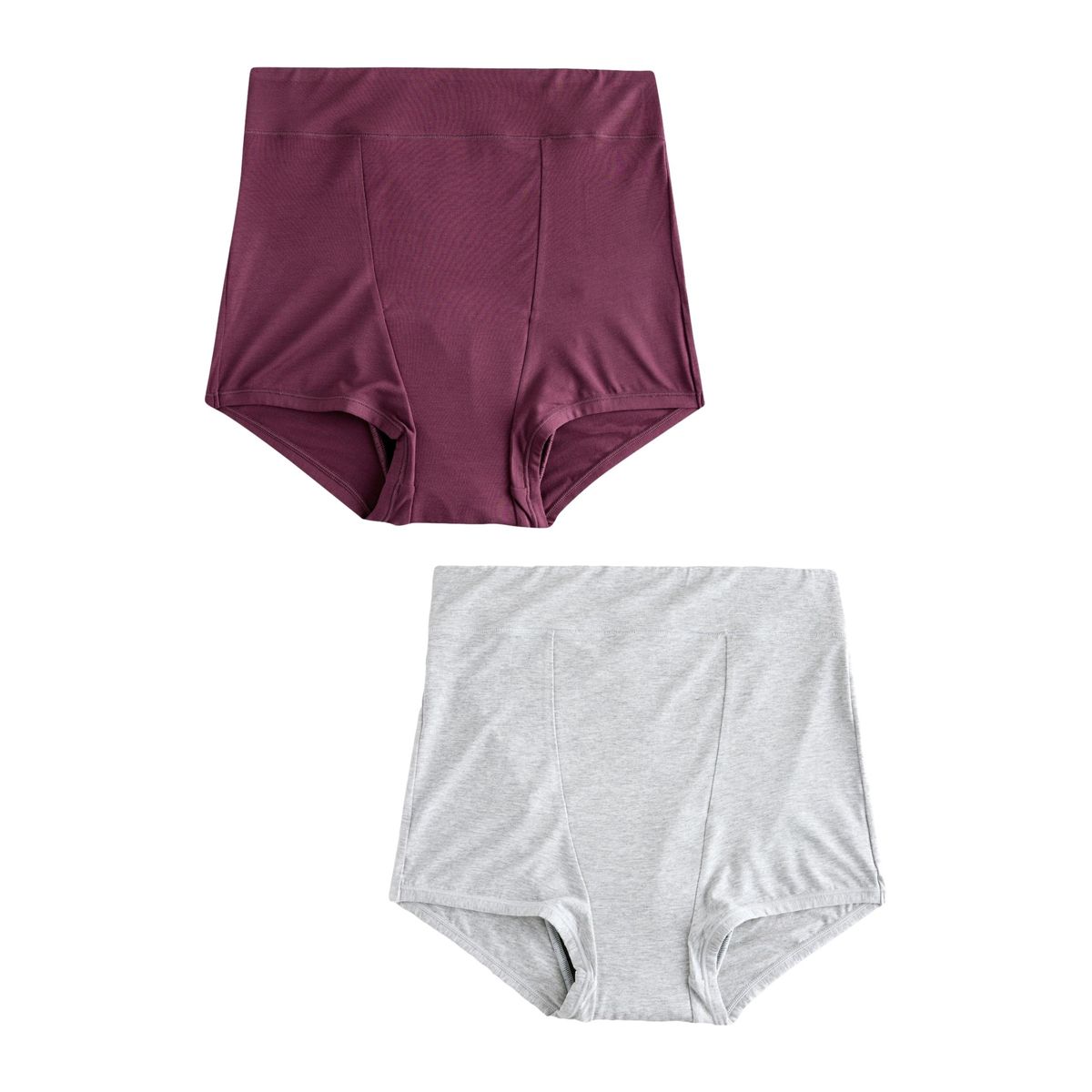 Culotte menstruelle pour flux moyen, lot de 2 gris/violet, NEXT