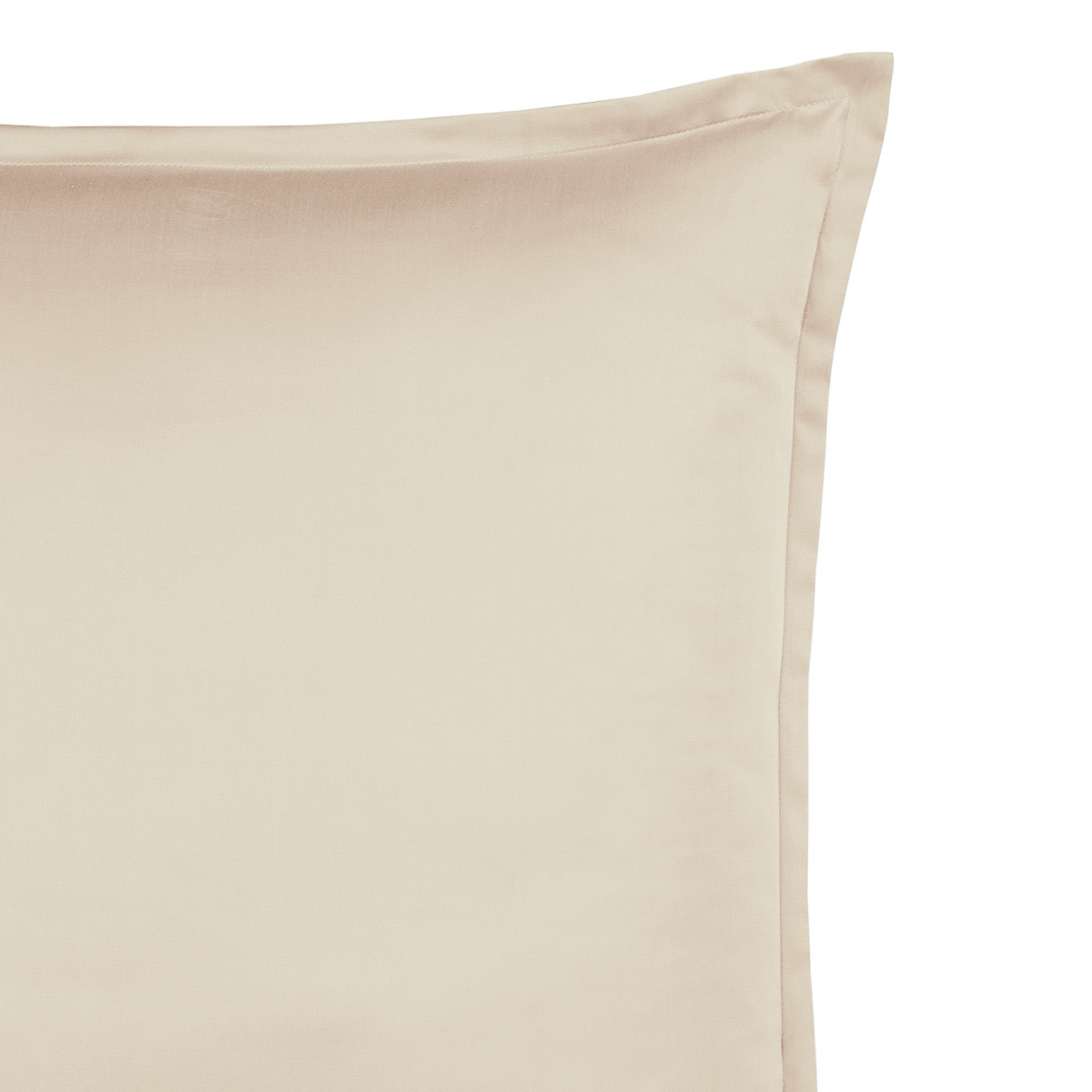 Parure de lit + 2 taies 65x65 cm satin coton/tencel OPERA sable, SENSEI MAISON