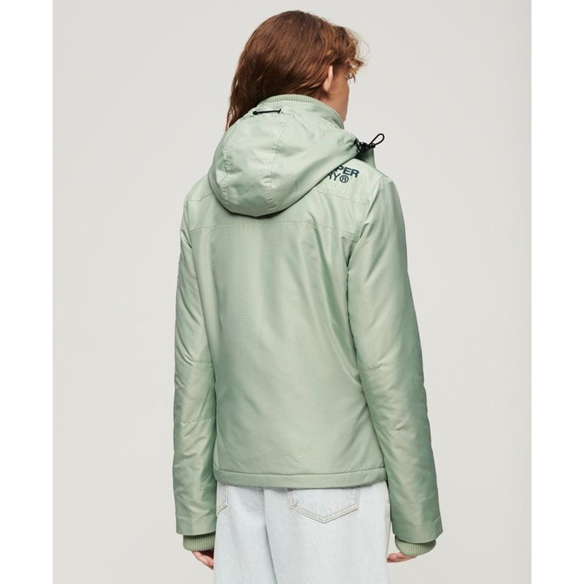 Veste à capuche Mountain Windbreaker vert d'eau, SUPERDRY