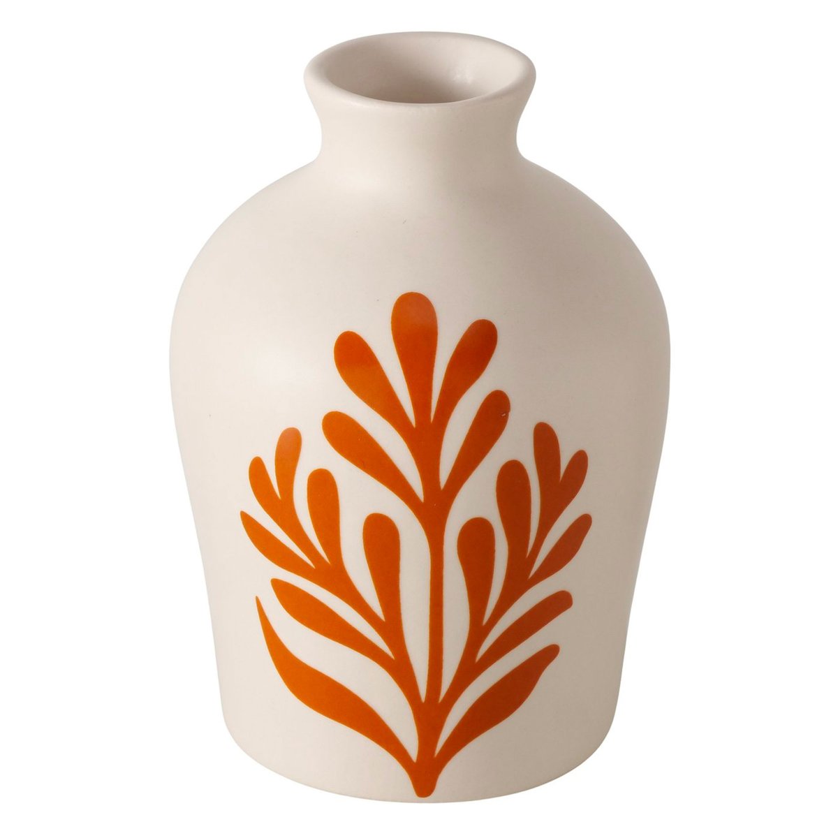 Set de 3 petits vases design en céramique 10.5x10.5x11cm beige, WADIGA
