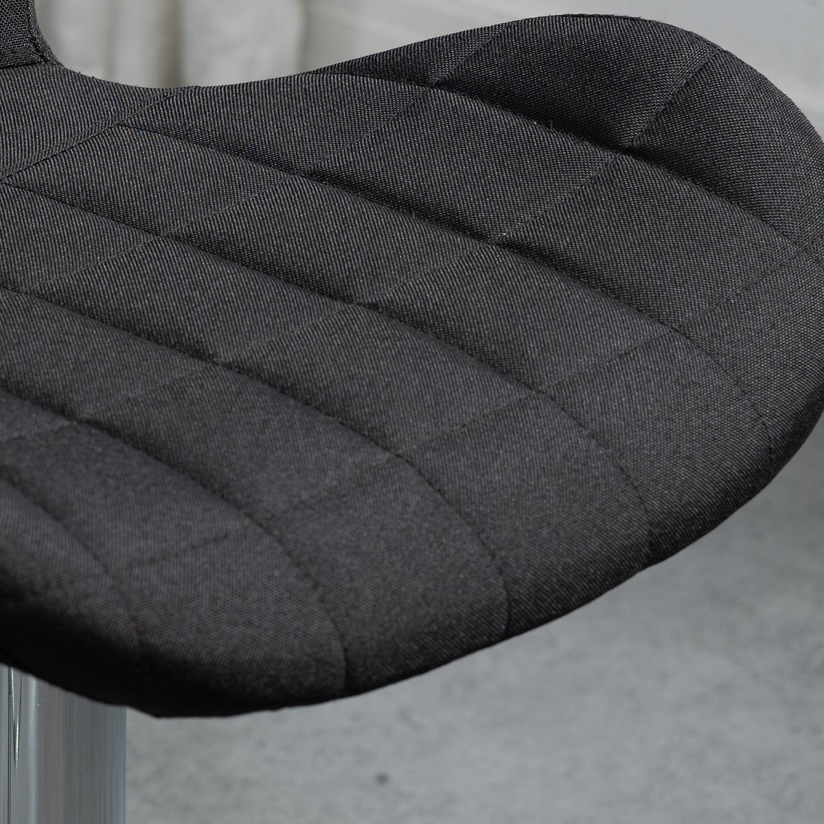 Tabouret de bar Lin Noir noir, HOMCOM