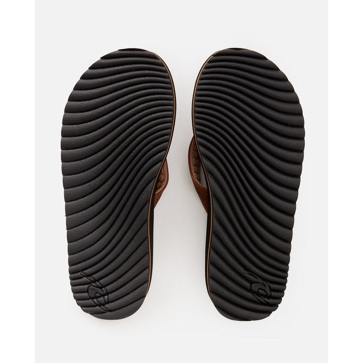 Tongs CHIBA marron/noir, RIP CURL