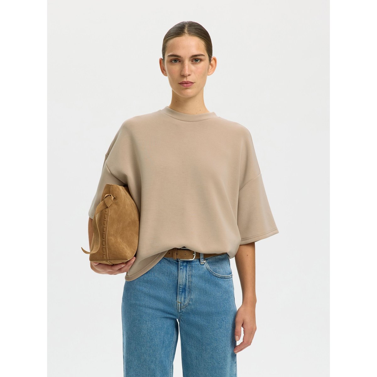 T-Shirt pure cashmere, SELECTED