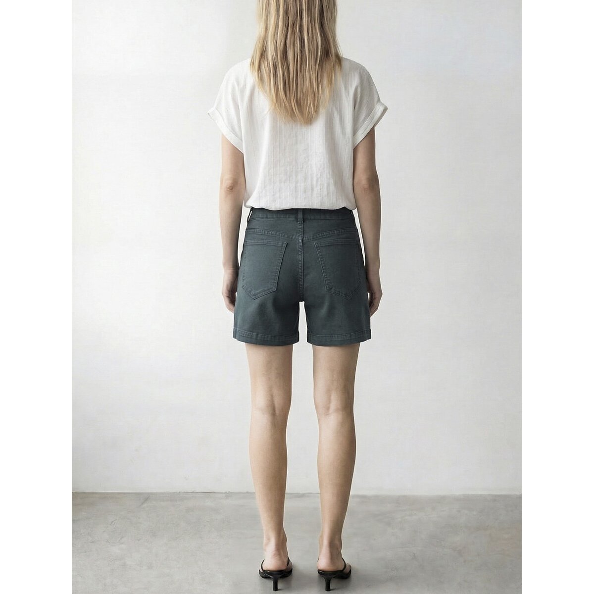 Shorts in denim blu pavone, VILA