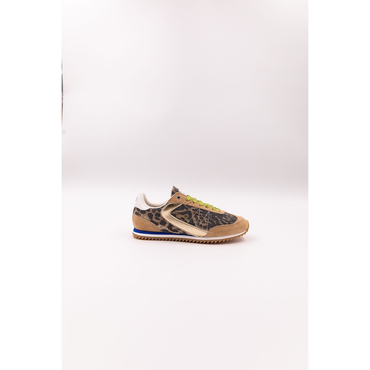 Scarpe da ginnastica in materiale misto Lina leopardata, 0-105