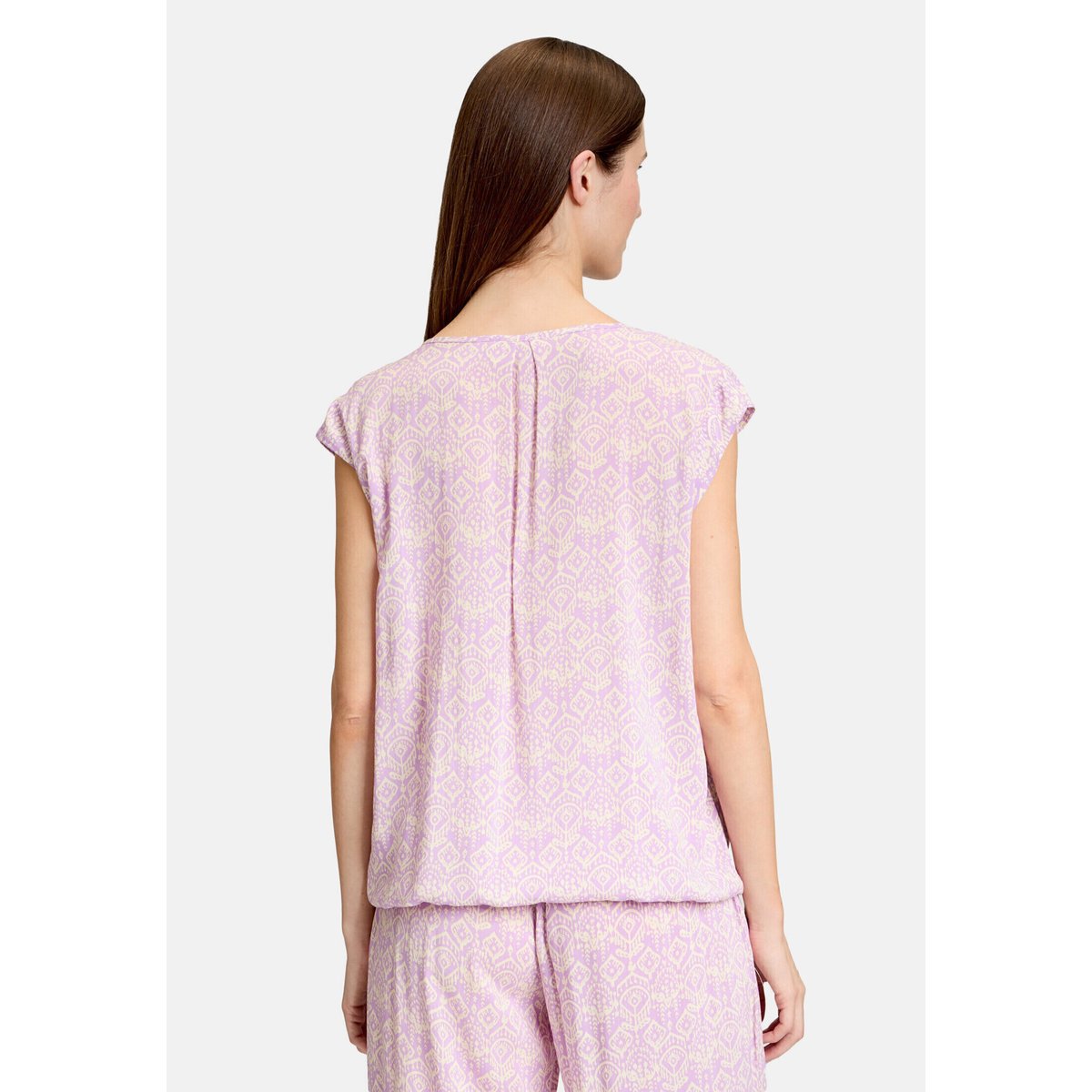 Blouse casual à motifs blanc/violet, CARTOON