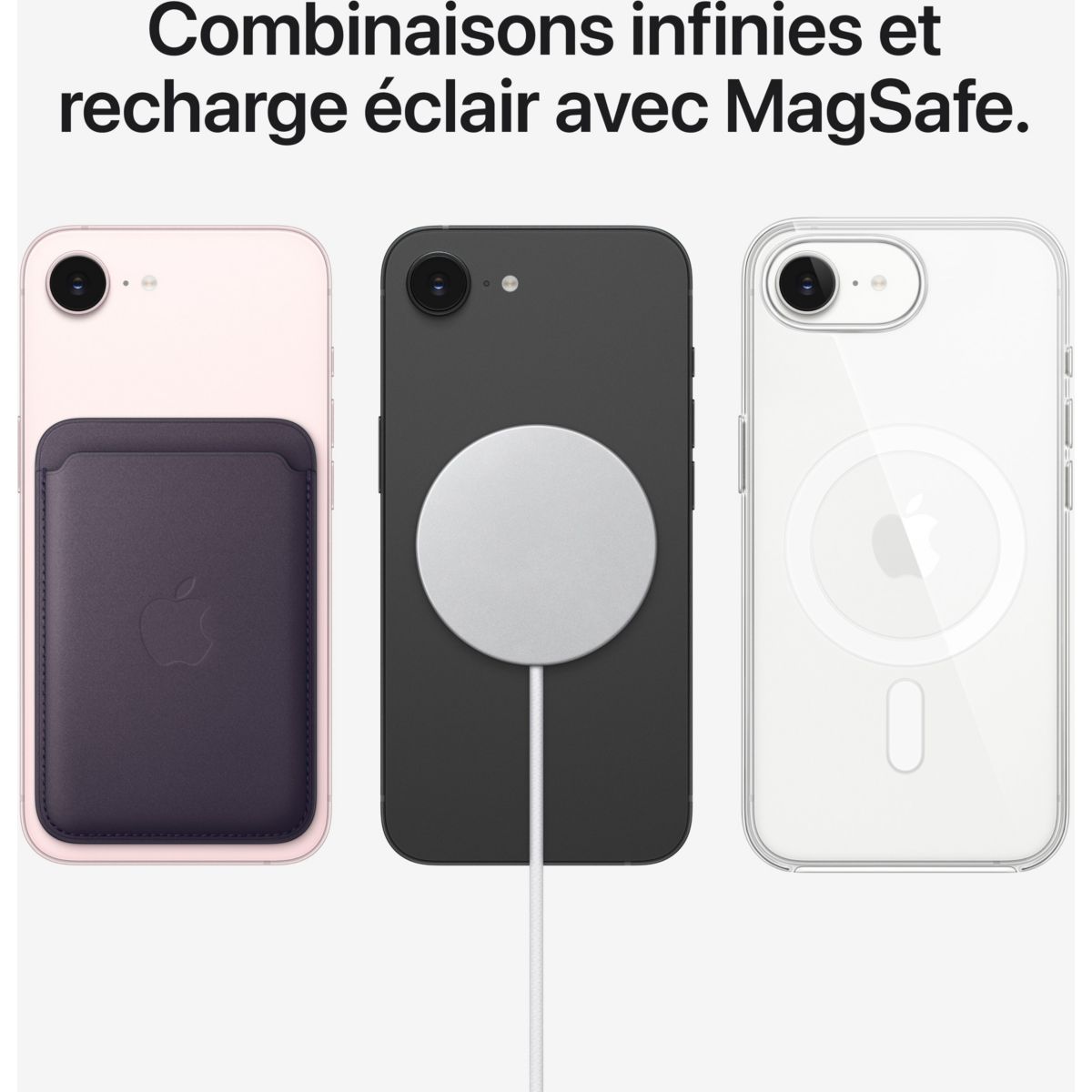 Smartphone iPhone 17E 5G 256Go Blanc couleur unique, APPLE
