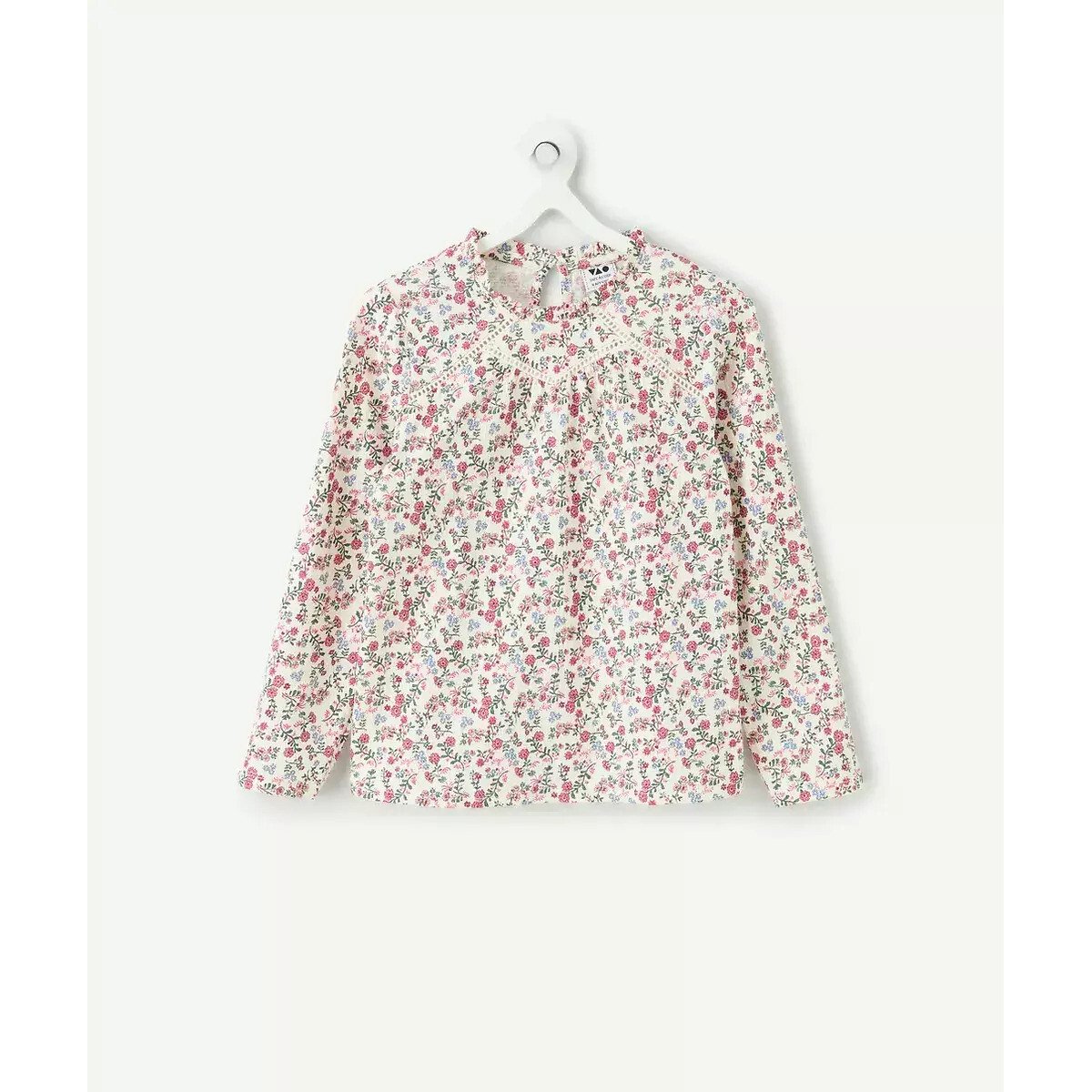 Long-Sleeved Floral Print T-Shirt floral print, TAPE A L'OEIL