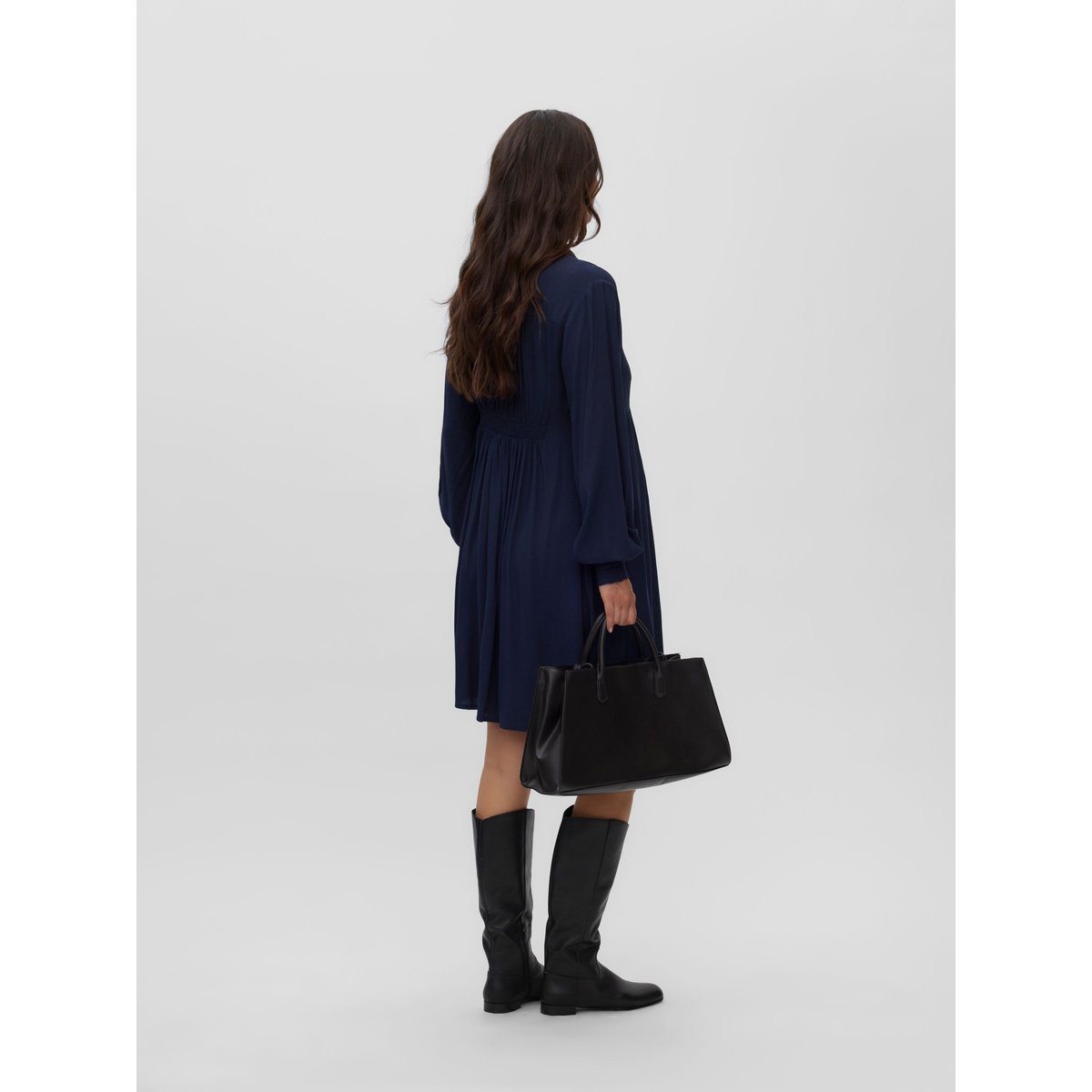 Robe Chemise navy blazer 1, MAMA LICIOUS