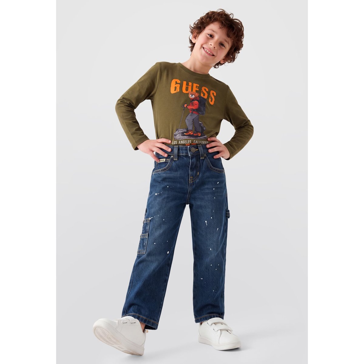 Gj X Minions Relaxed Carpenter bleu, GUESS KIDS