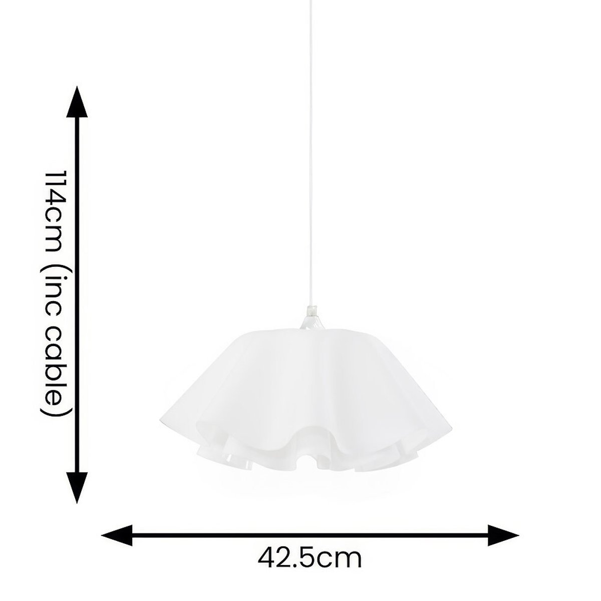 Kristi White Acrylic Pendant Light white, SO'HOME