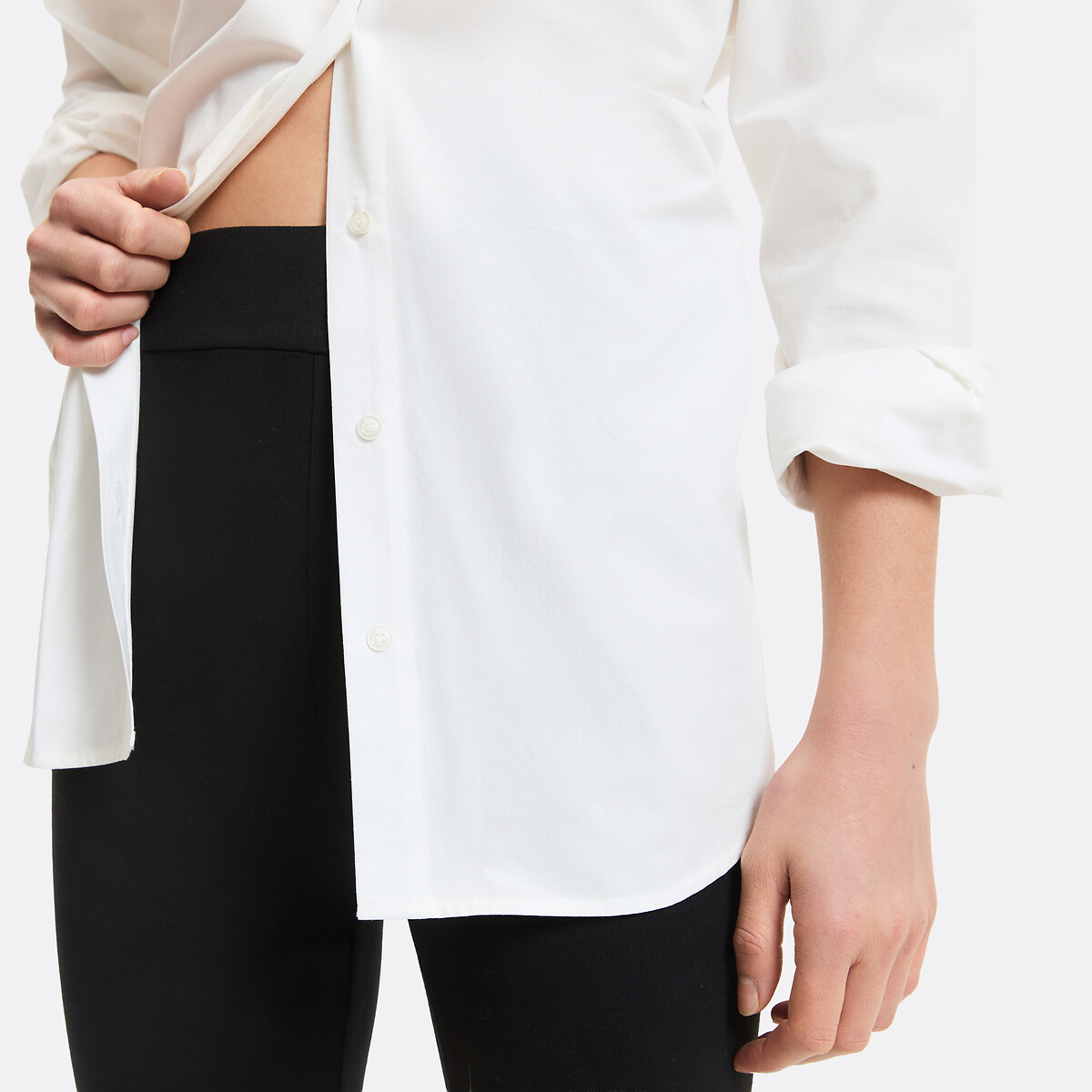 Legging long, taille haute noir, LA REDOUTE COLLECTIONS