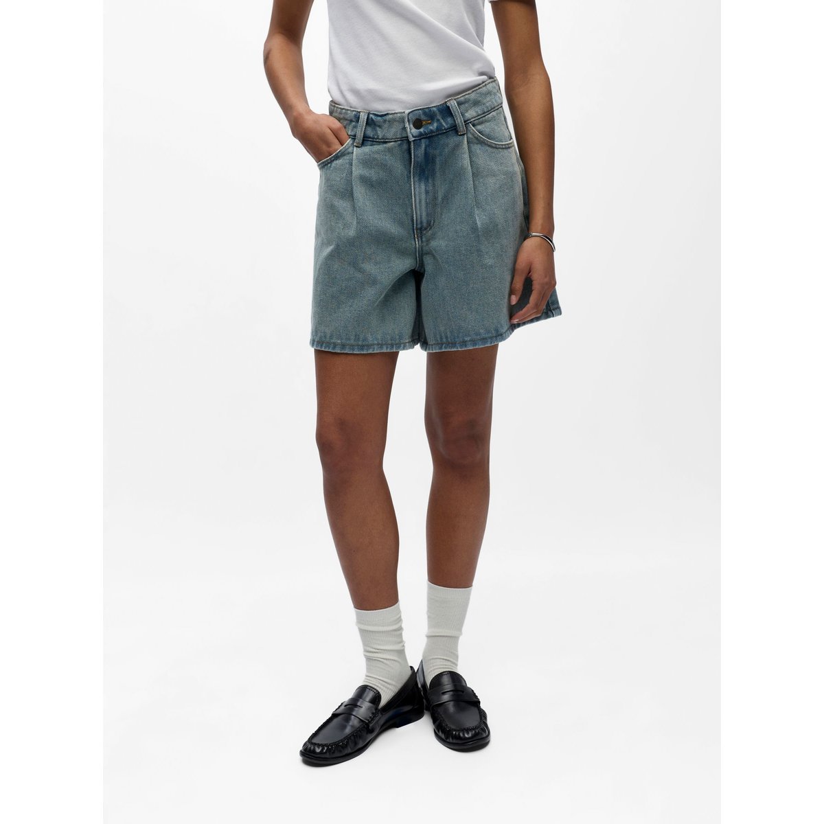Short light blue denim, OBJECT