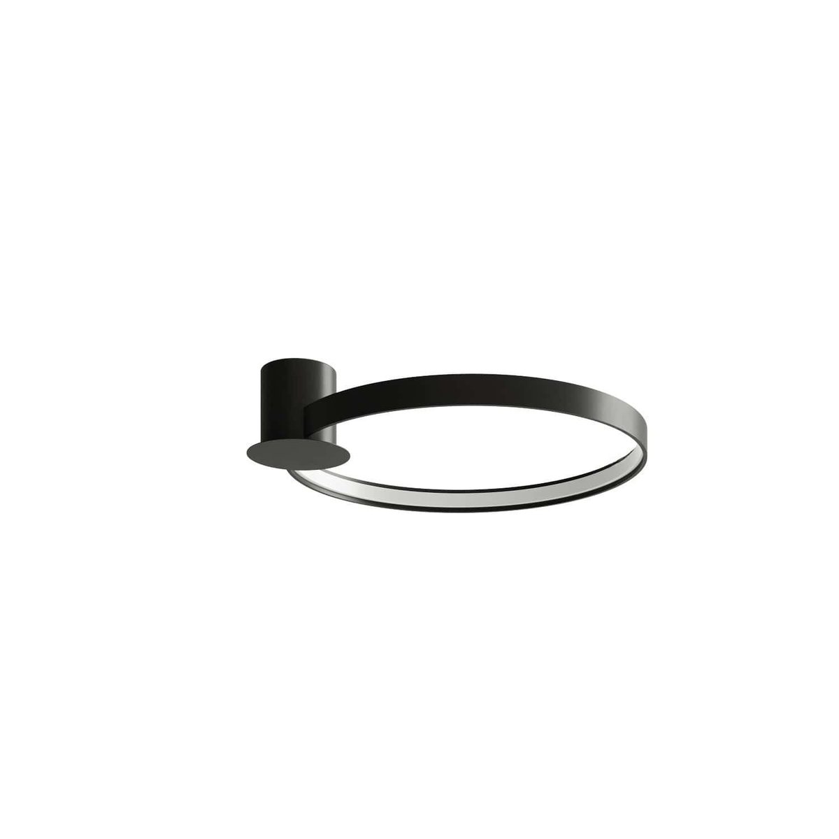Plafonnier Aluminium Noir LED 1 Rio noir, EDEN