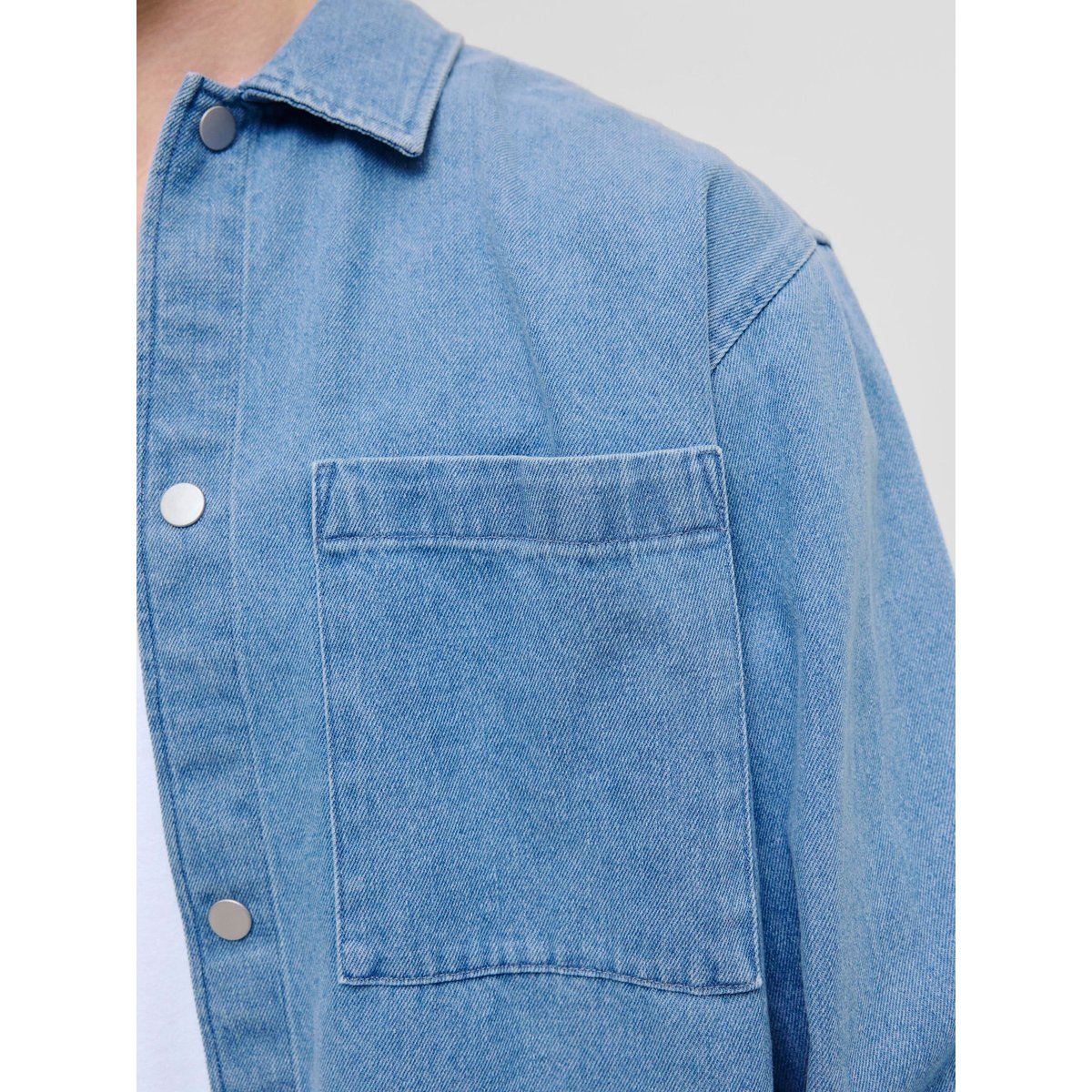 Chemise En Denim light blue denim, JACK & JONES