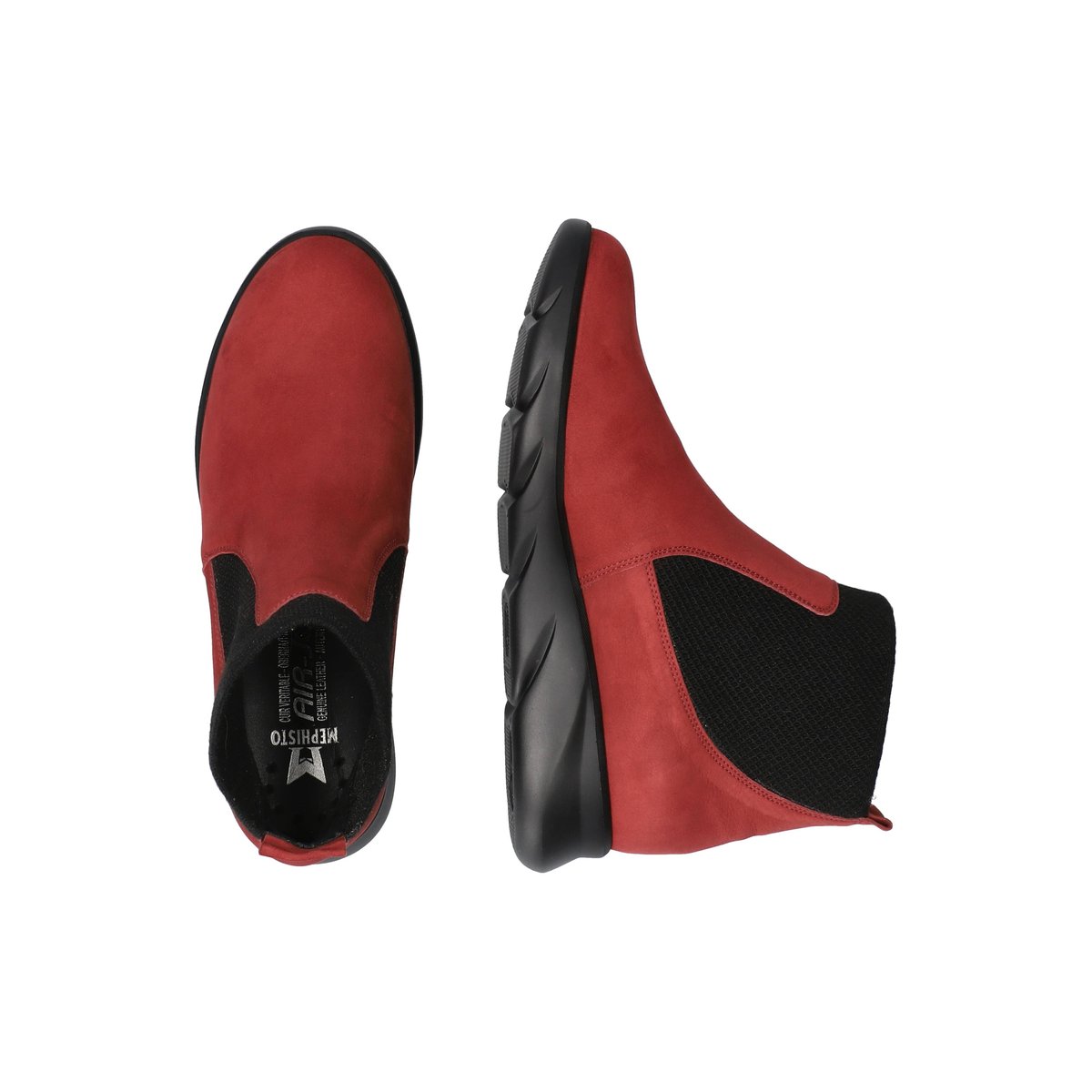 Bottines en cuir CYRENE bourgogne 5141, MEPHISTO