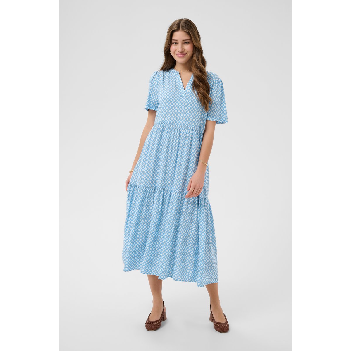 Robe bleu ethnic blue tile, CREAM