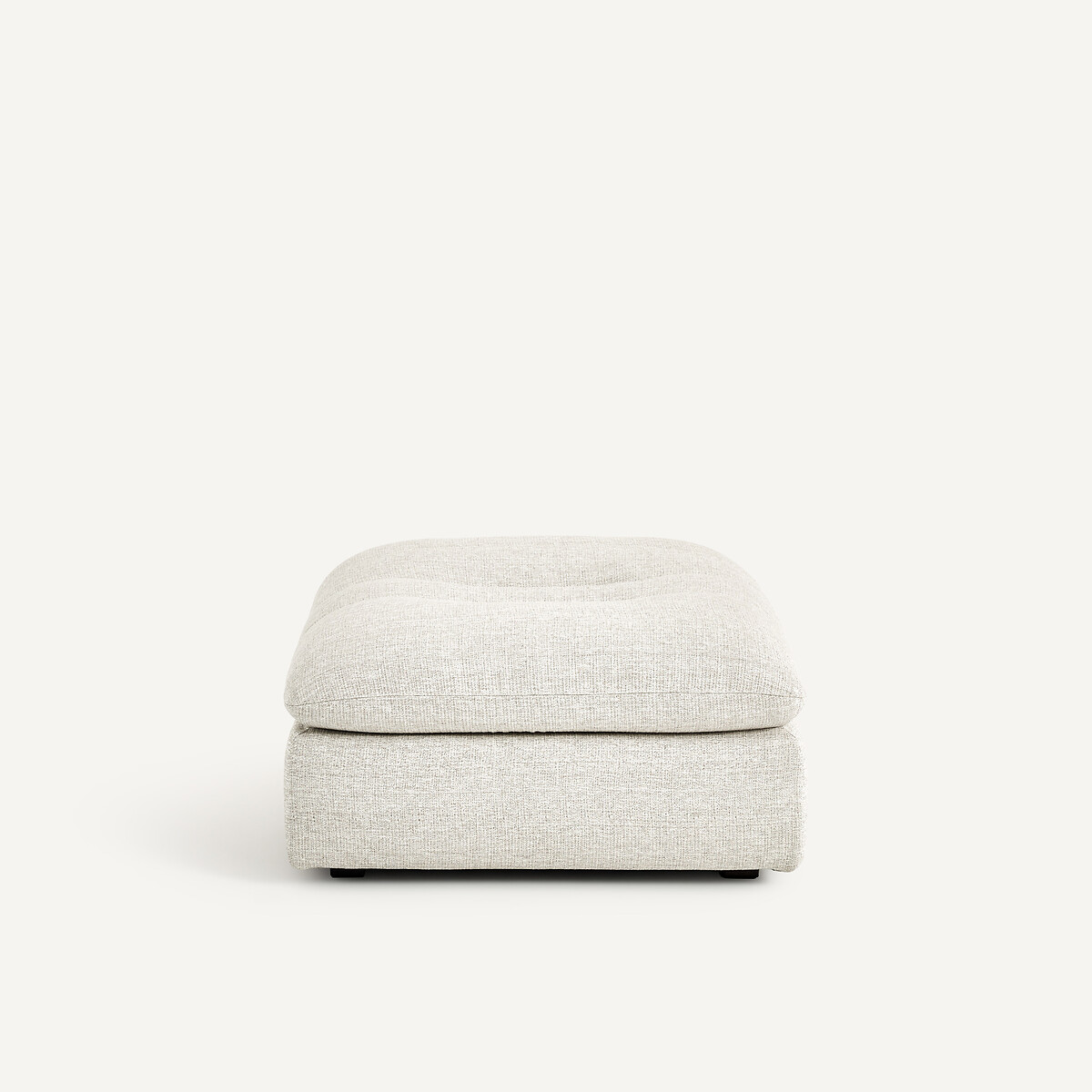 Repose-pieds modulable, en toile jaspée, GIULIANO naturel, AM.PM