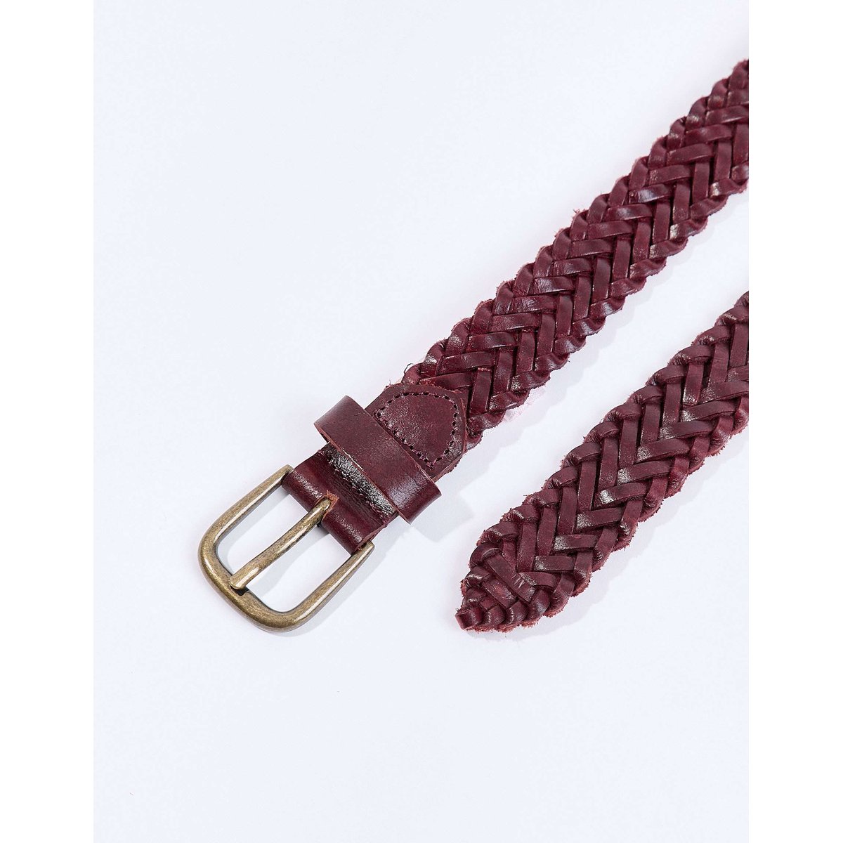 Ceinture cuir Suede MAZI rouge clair, LA FIANCÉE