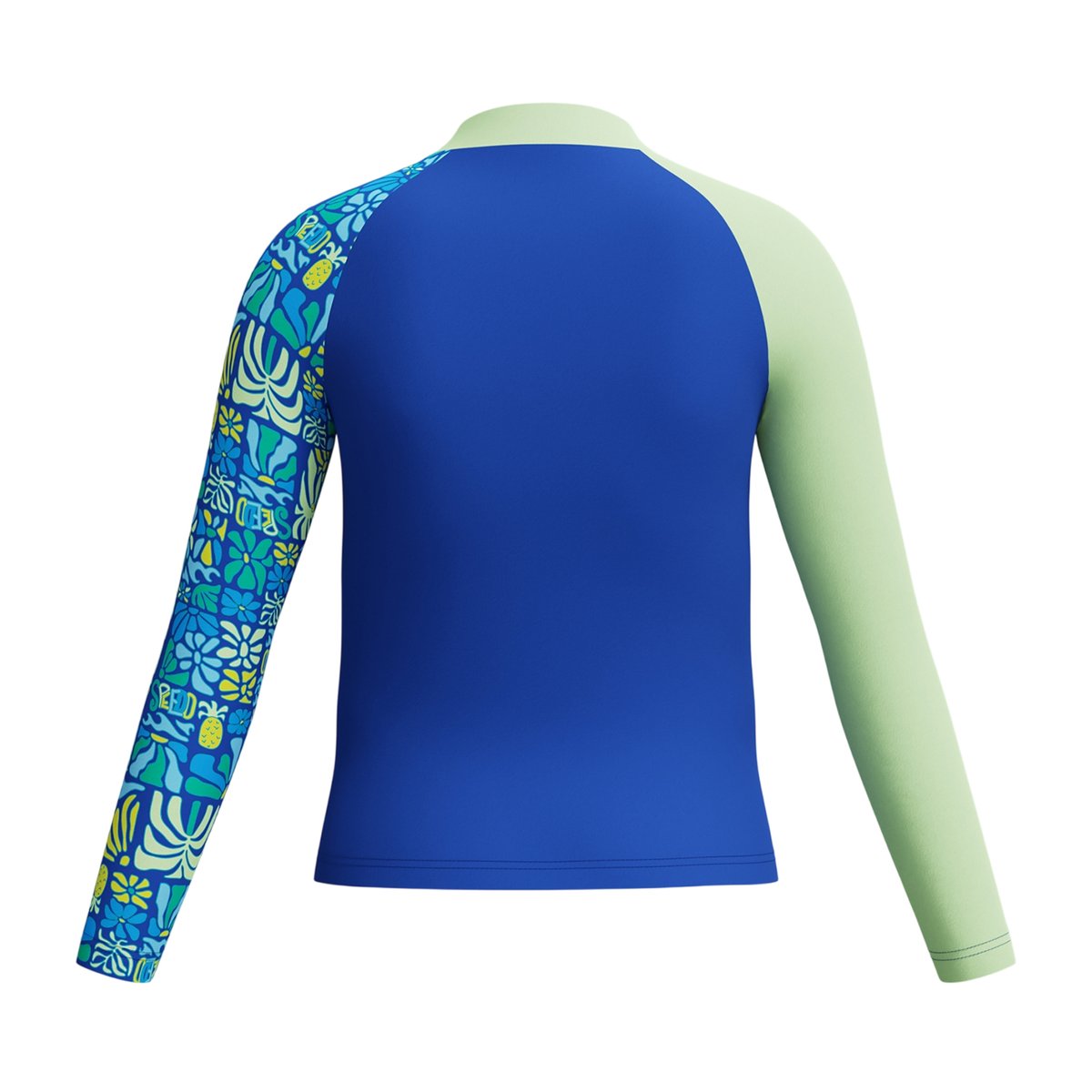 Haut de bain anti-irritation manches longues motif/style imprimé bleu, SPEEDO