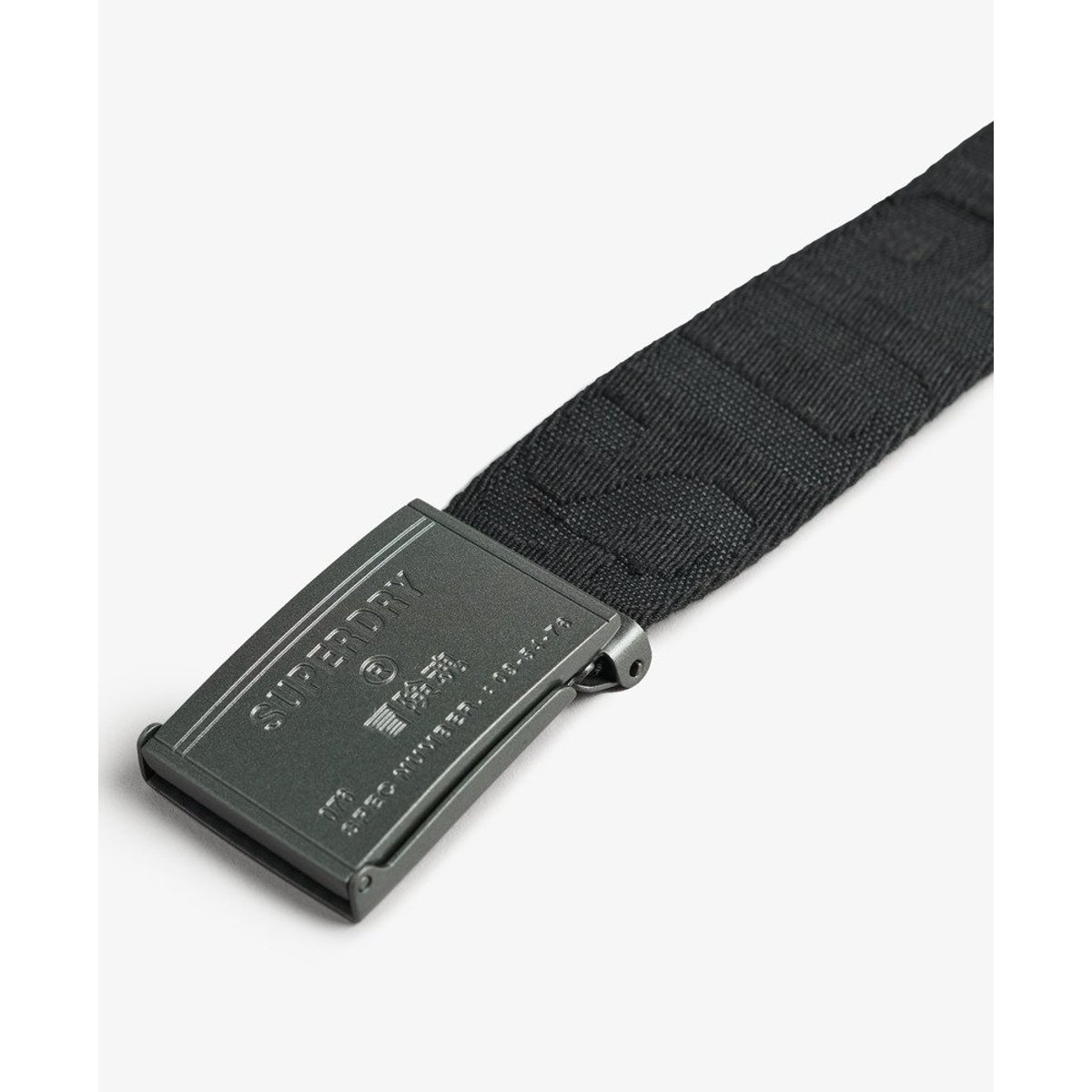 Ceinture tissée noir, SUPERDRY