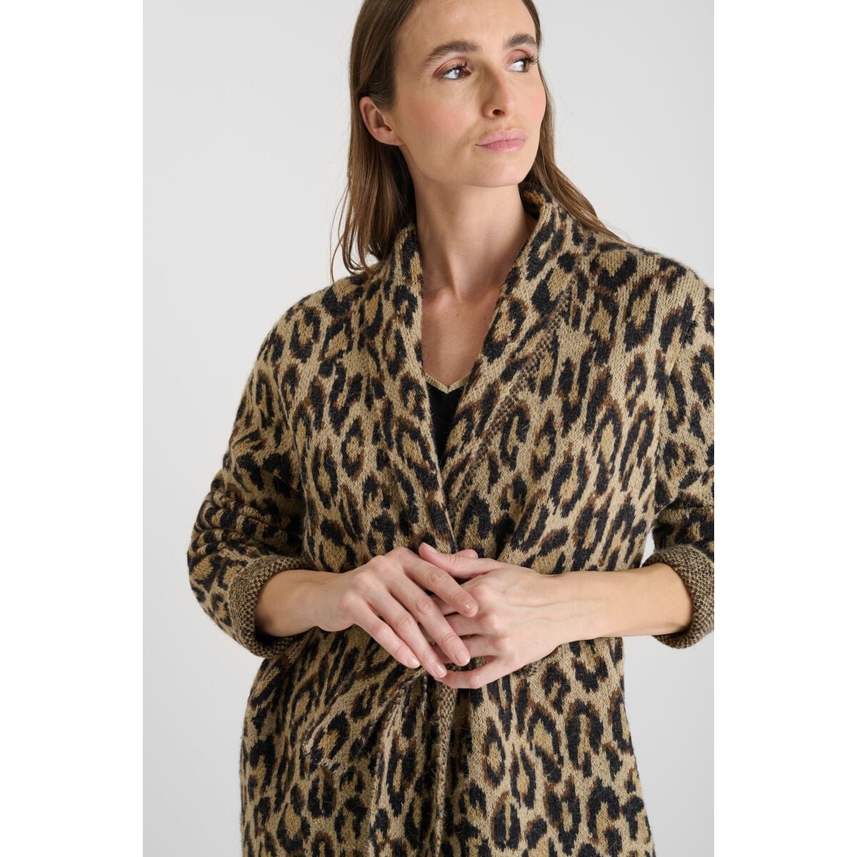 Cardigan BARRY leopard, LE TEMPS DES CERISES