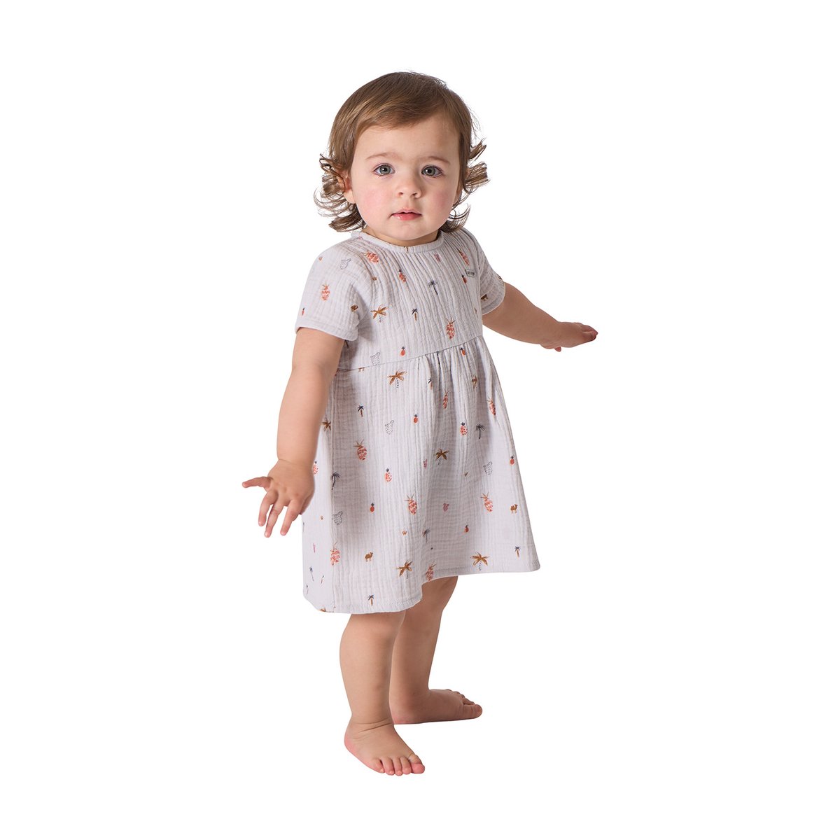 Robe legging noelle bebe blanc, SUCRE D'ORGE