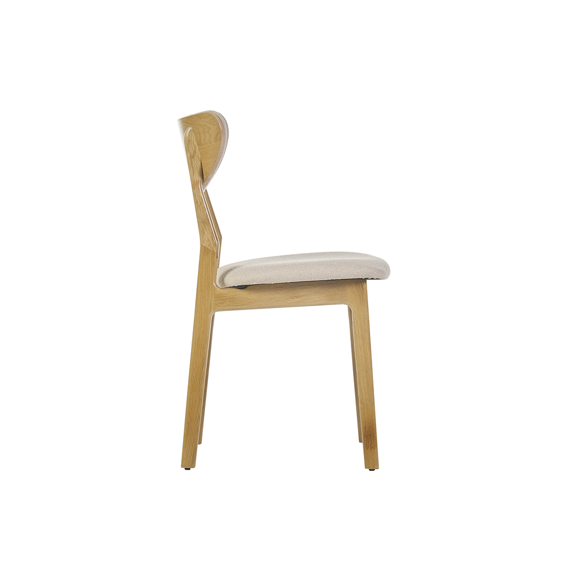 Chaises scandinaves chêne massif (lot de 2) MAYA chêne clair, MILIBOO