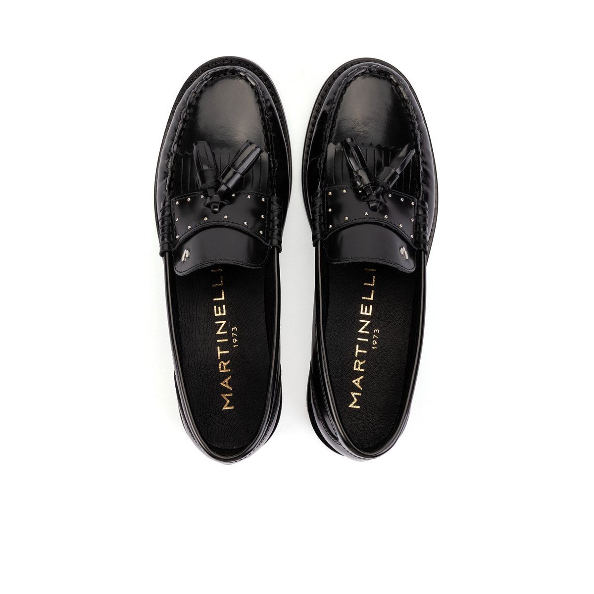 Mocassins cuir Settala black, MARTINELLI
