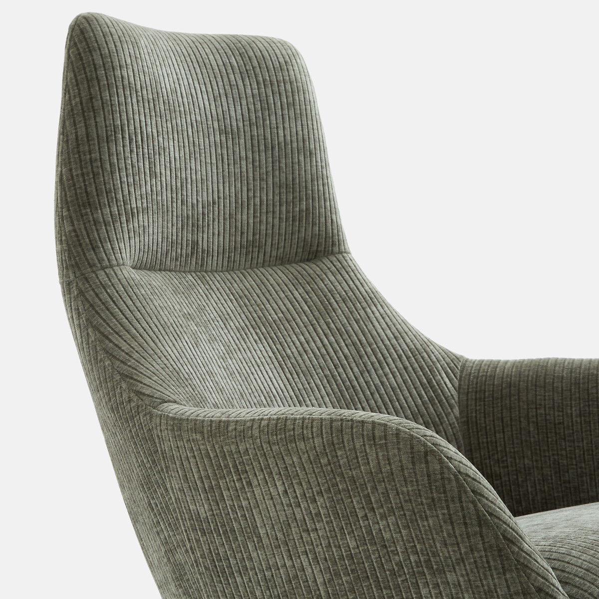 Fauteuil relax pivotant et repose-pieds, ROYE olive, LA REDOUTE INTERIEURS