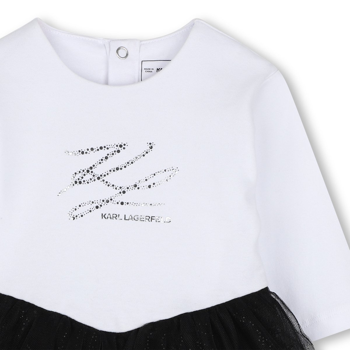 Robe de cérémonie noir blanc, KARL LAGERFELD KIDS