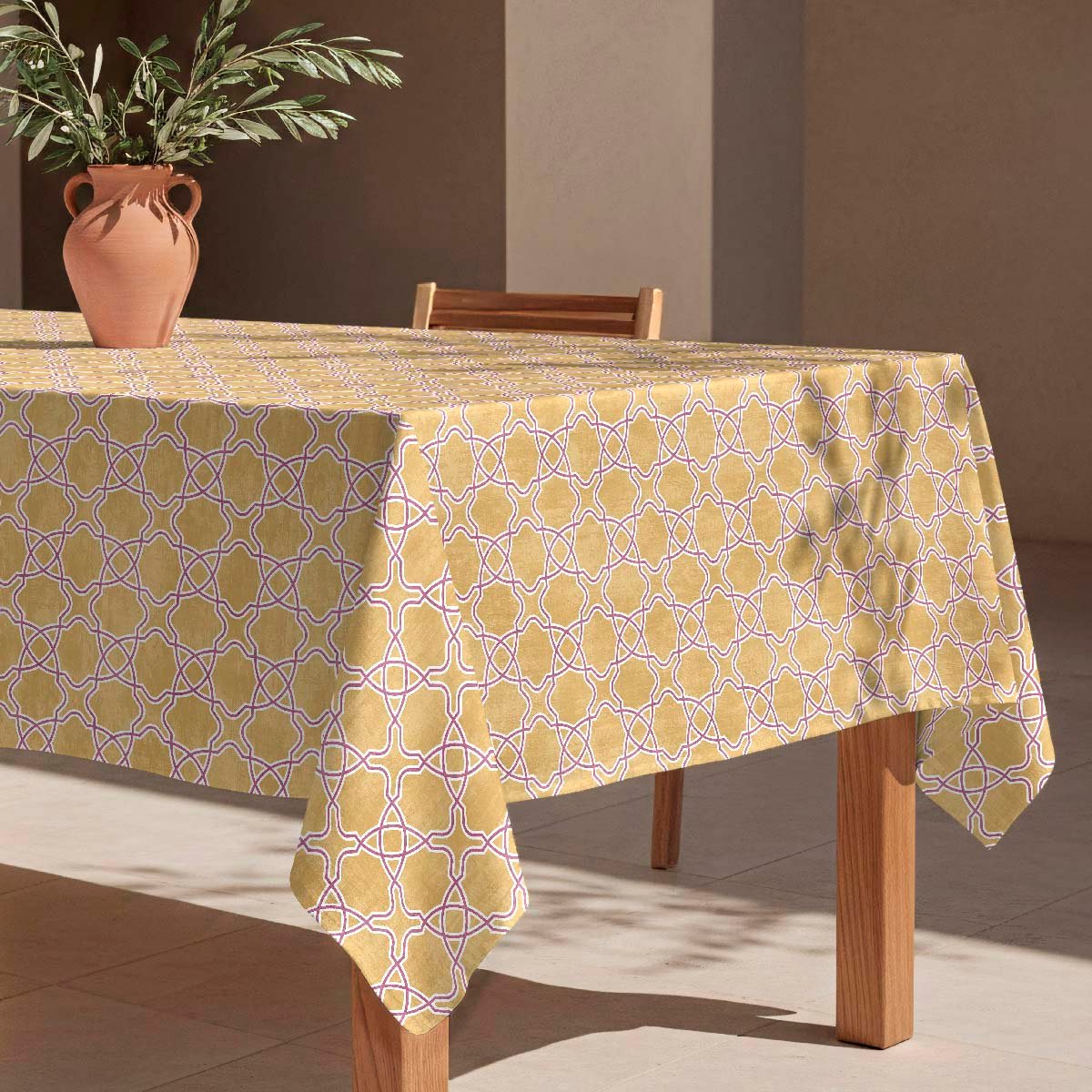 Nappe anti-taches Siria - 100% coton - moutarde, NAF NAF HOME