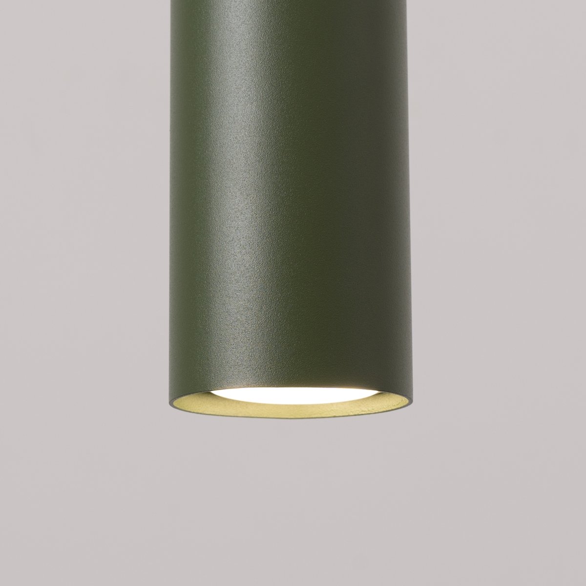 Suspension Acier Vert Olive GU10 3 Lagos vert, EDEN