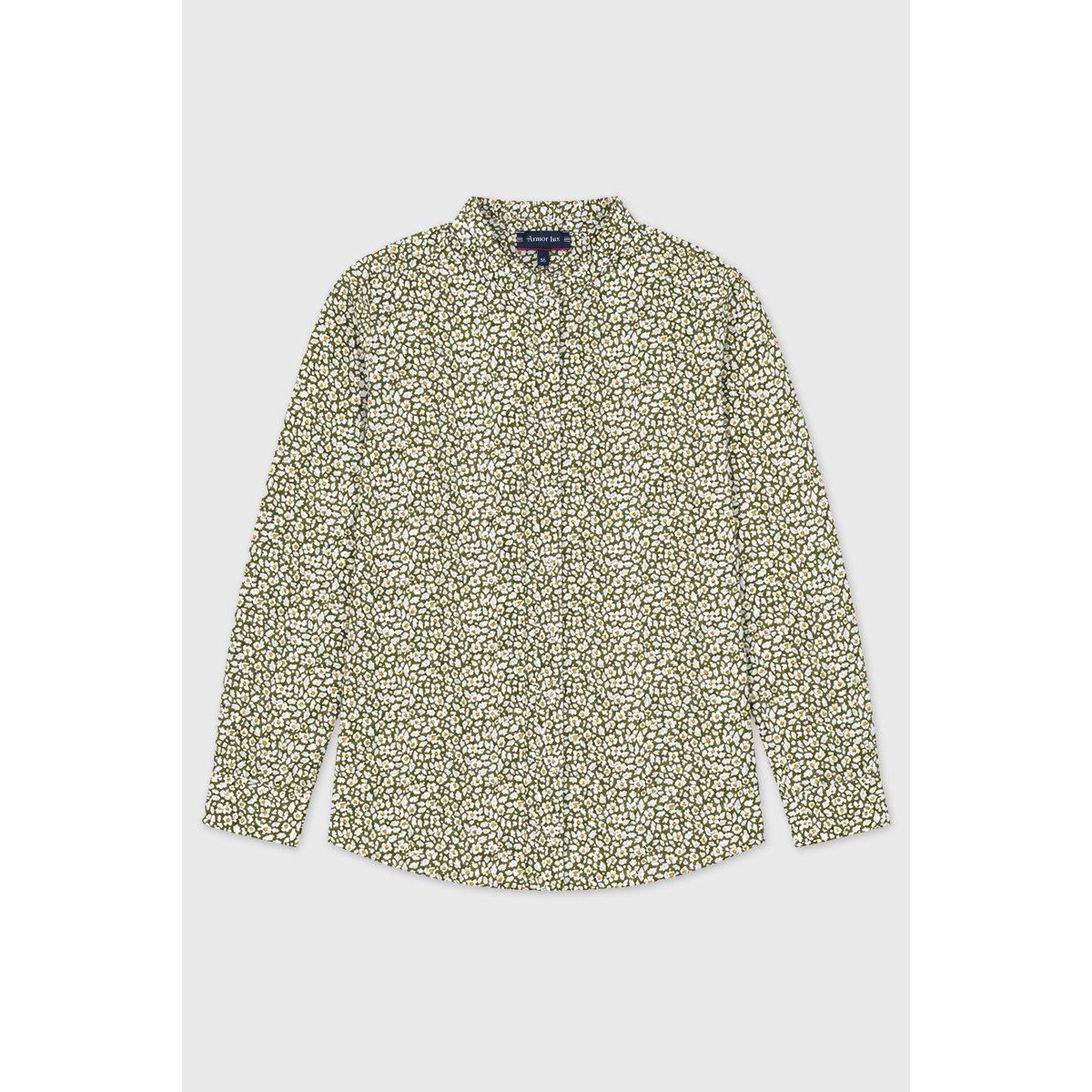 Blouse imprimée - coton imprimé feather green, ARMOR-LUX