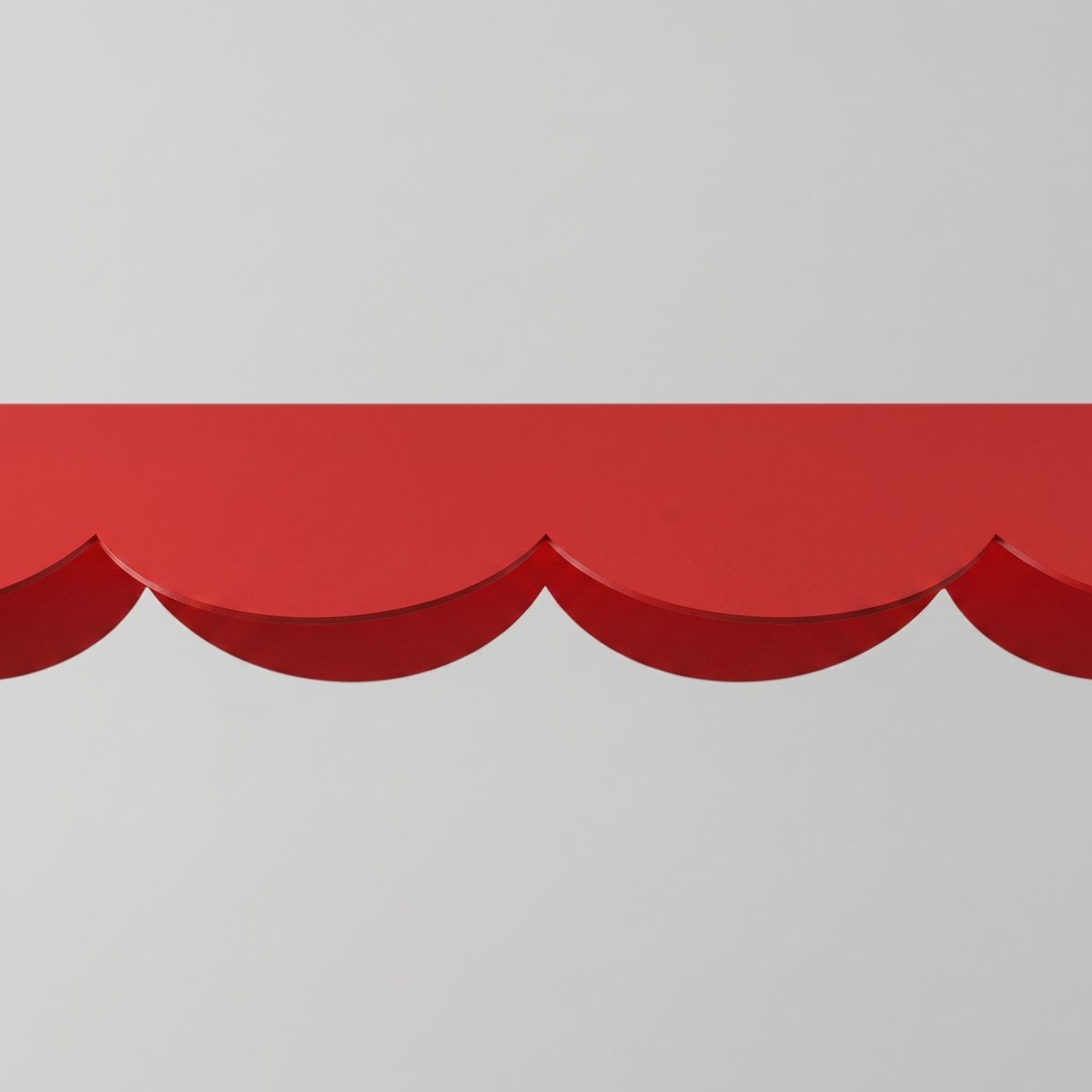 Suspension Aluminium Rouge LED 1 Biscuit rouge, EDEN