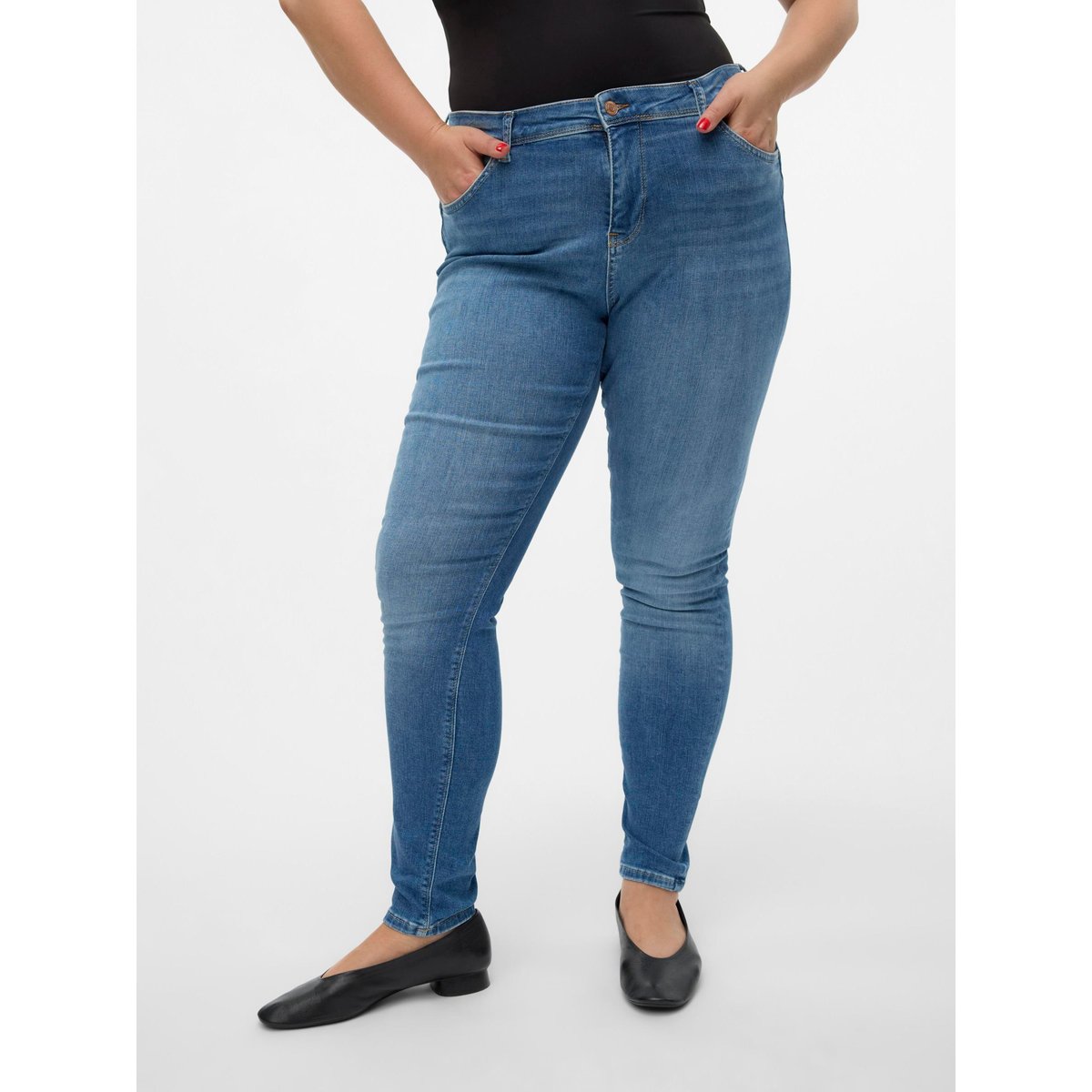 Jean Slim medium blue denim, VERO MODA