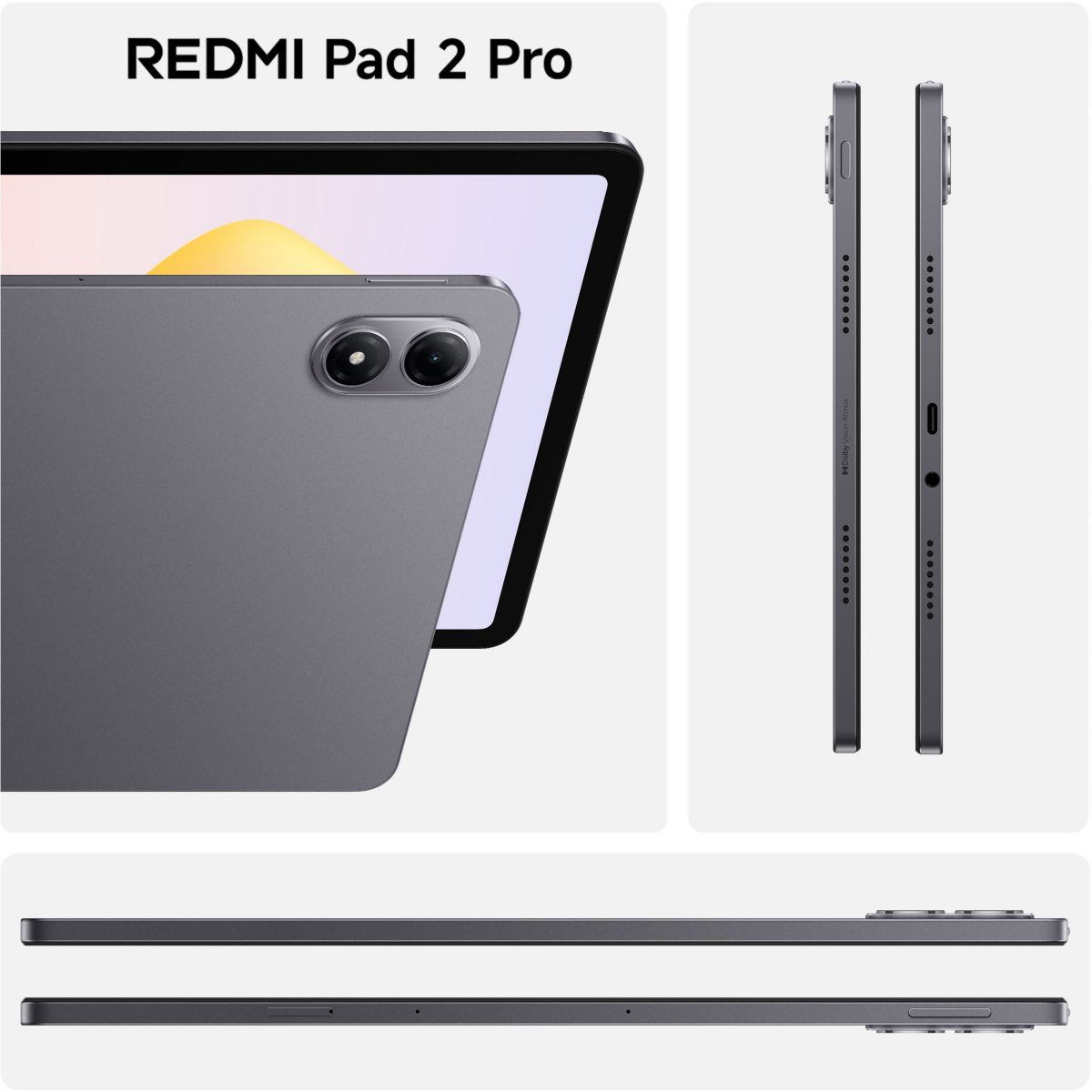 Tablette Android Pack Redmi Pad 2 Pro 128Go + Cover + Clavier gris, XIAOMI