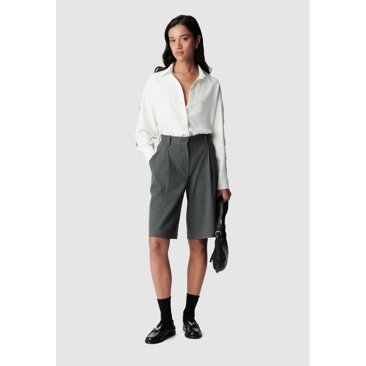 Chemise manches longues ajourées ecru, IKKS