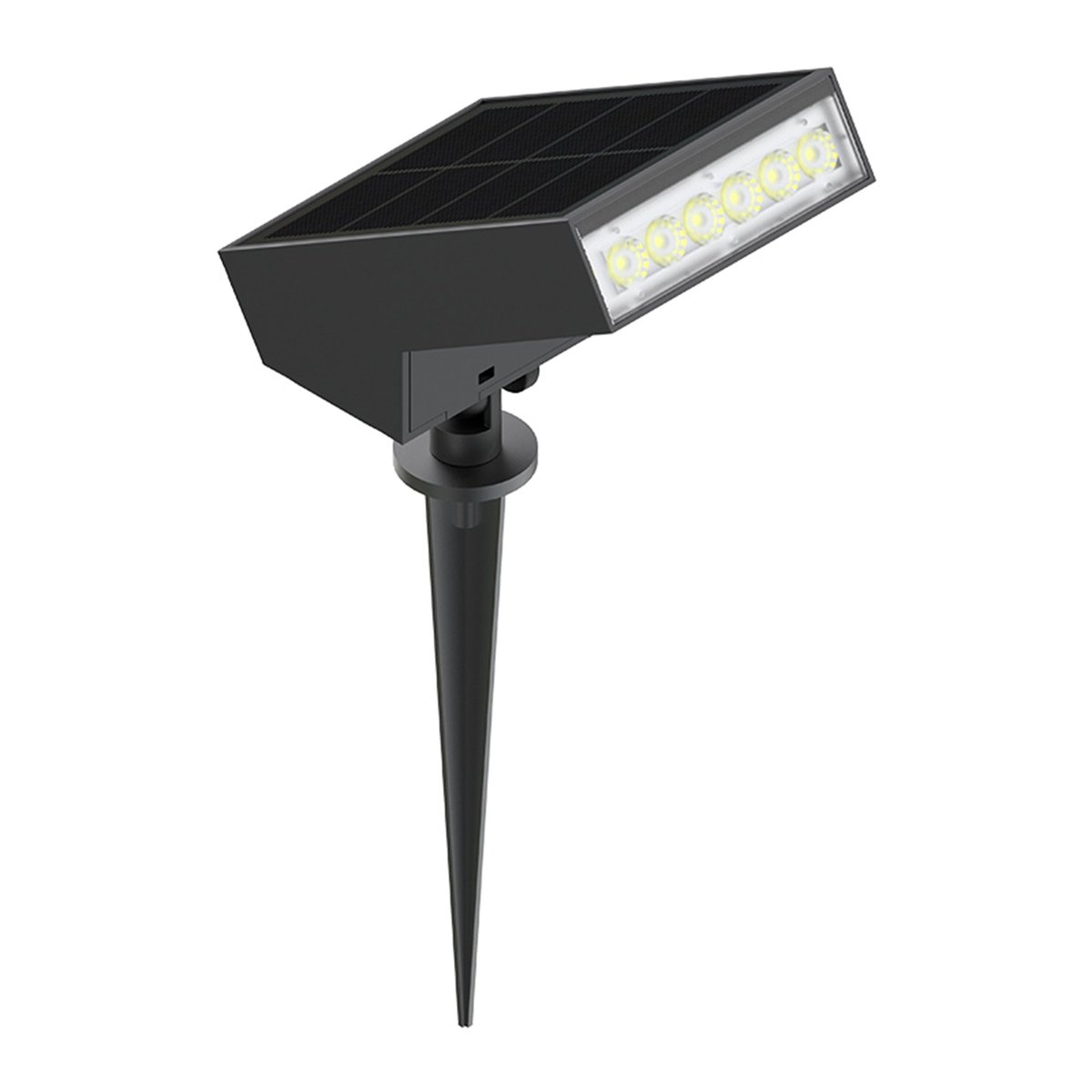 Spot solaire projecteur SOLTEK noir, LUMISKY