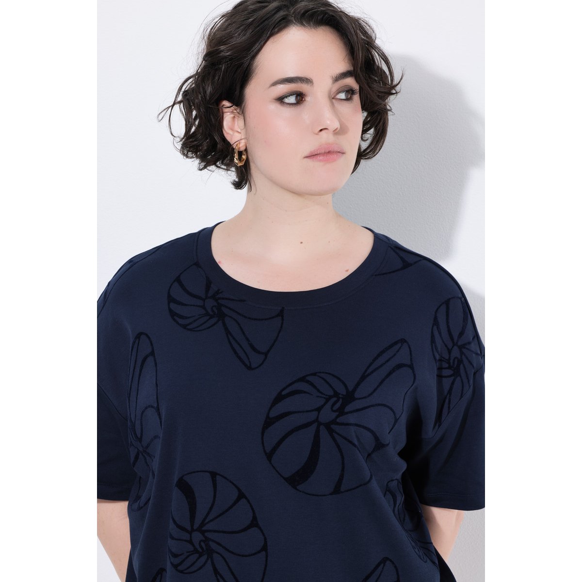 T-shirt marine, ULLA POPKEN
