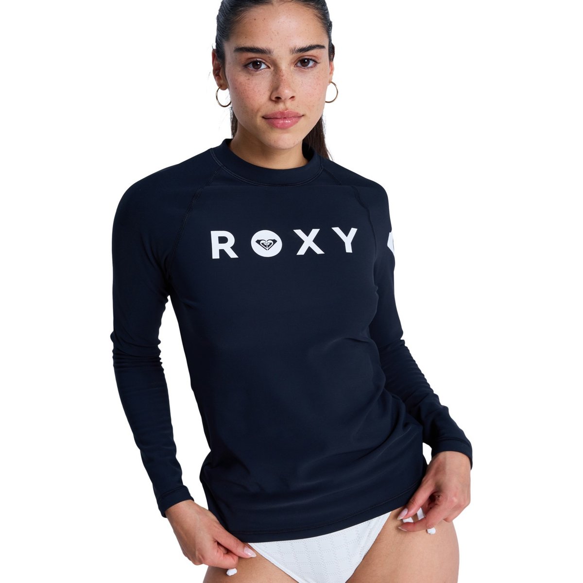 Lycra manches longues ESSENTIALS HEATER. noir anthracite, ROXY