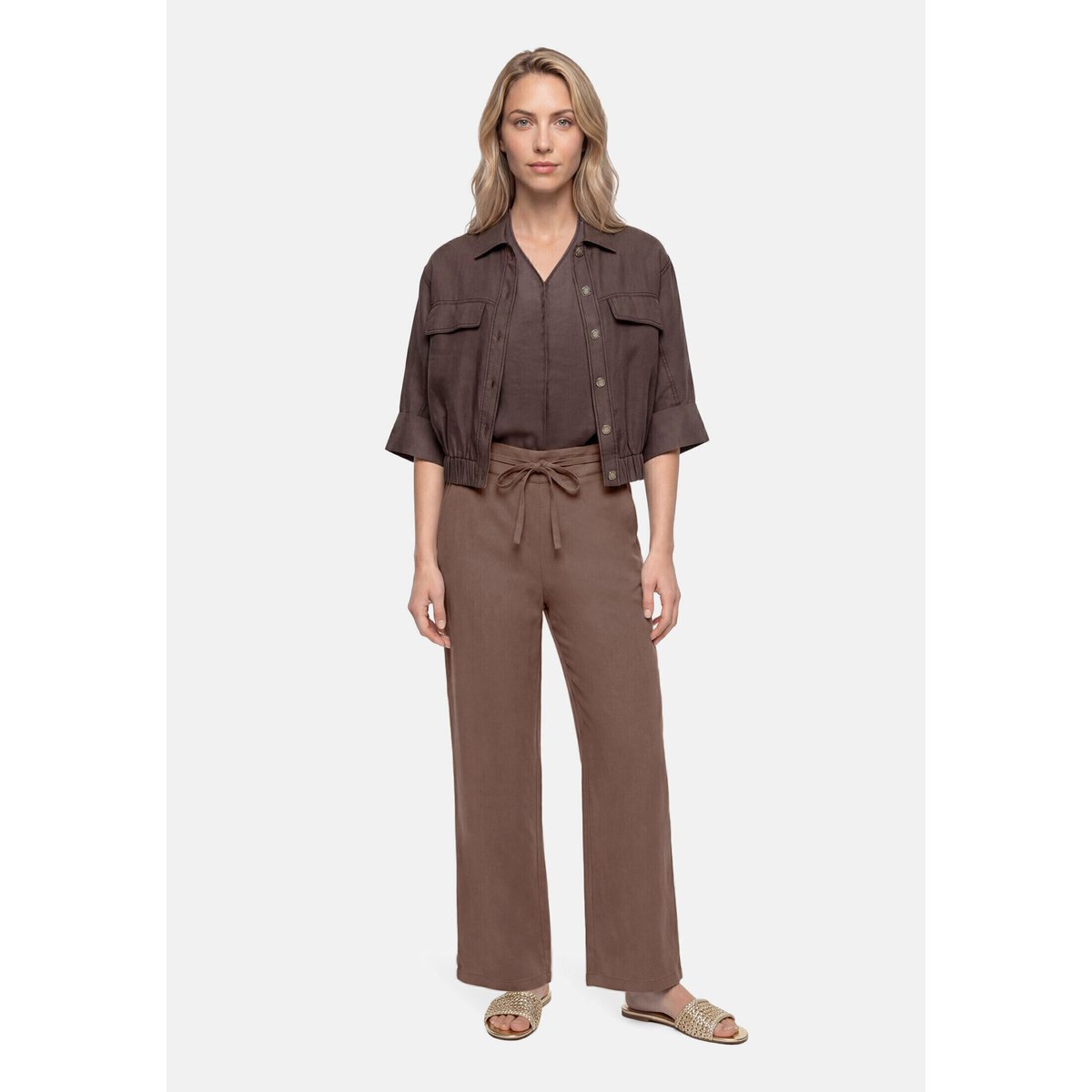 Jupe-culotte à taille élastique muskat, BETTY BARCLAY