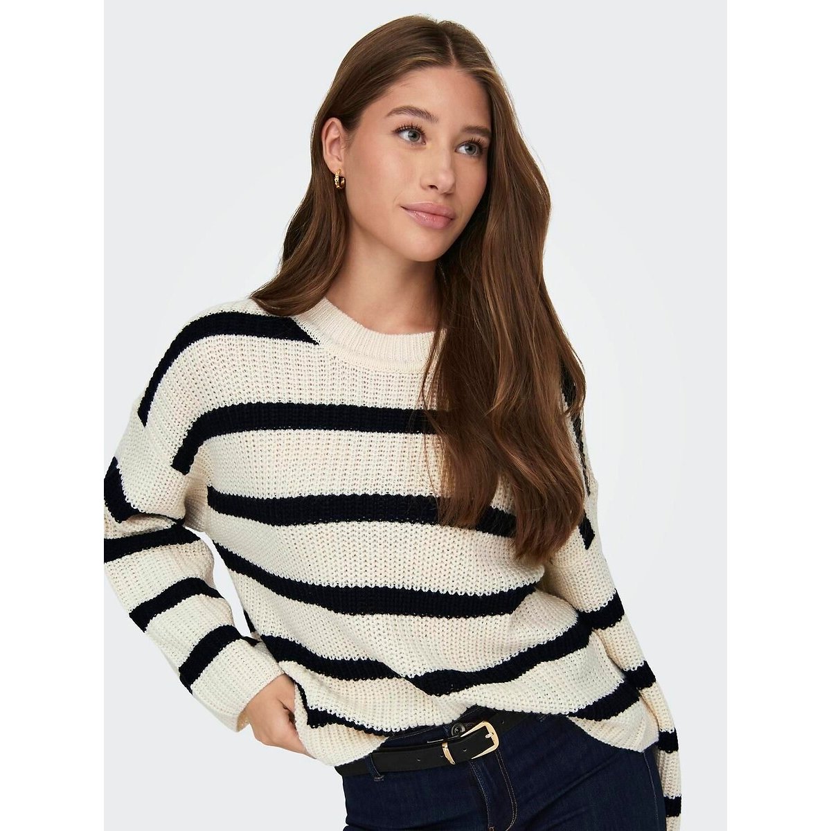 Pull à rayures rayé noir, JDY