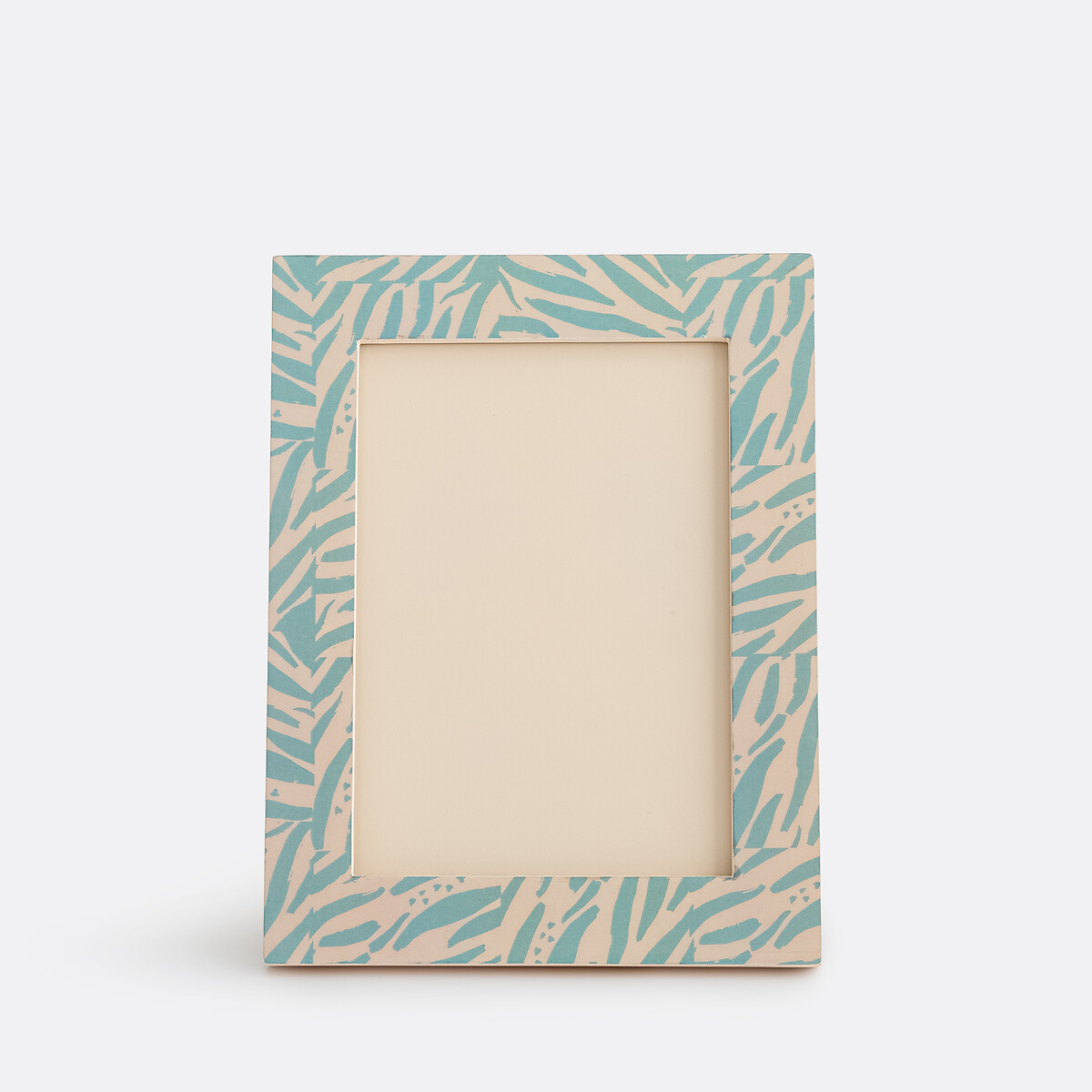 Cadre à poser, motif zébré, 16,5 x 21,5 cm, LEAN bleu, LA REDOUTE INTERIEURS