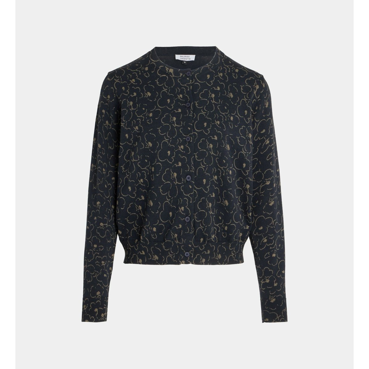 Cardigan angie tra ample en coton bio bleu foncé, GALERIES LAFAYETTE